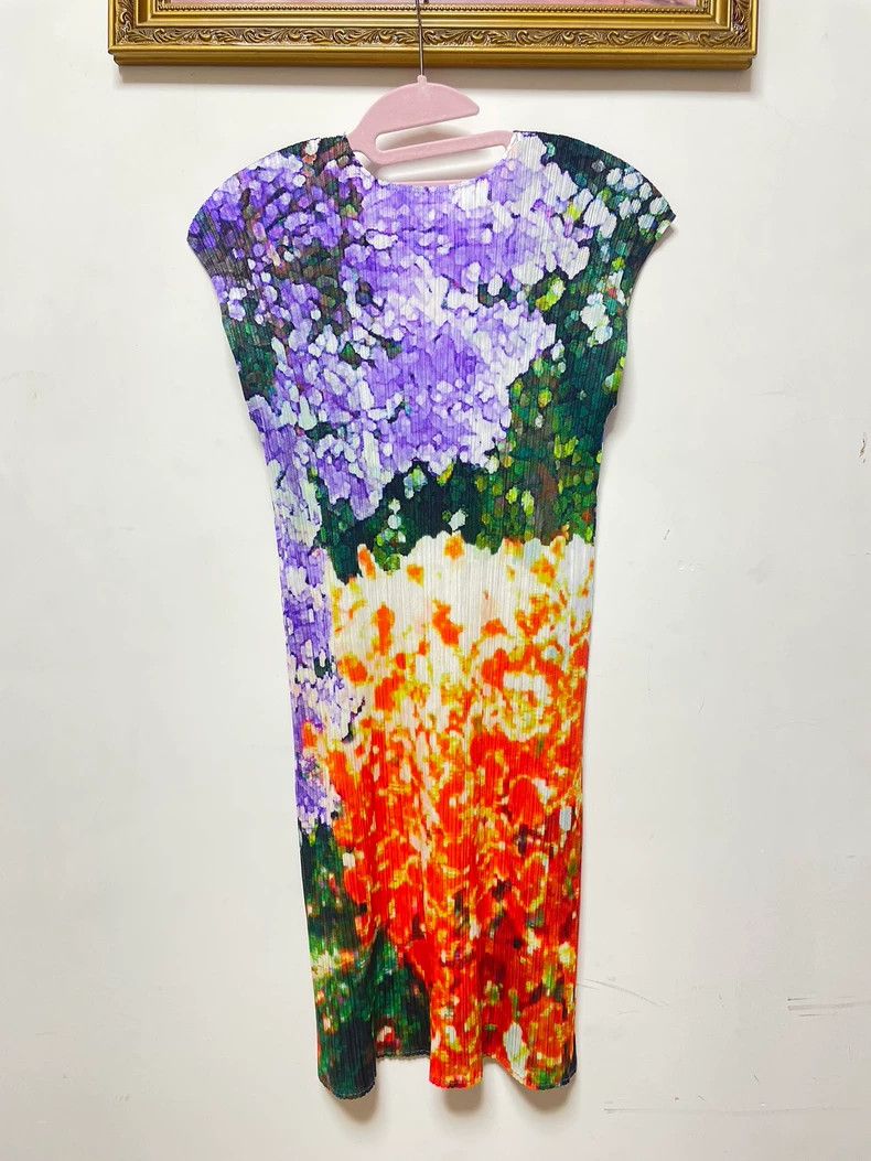 Issey Miyake Issey Miyake Hydrangea dress Size L / US 10 / IT 46 - 2 Thumbnail
