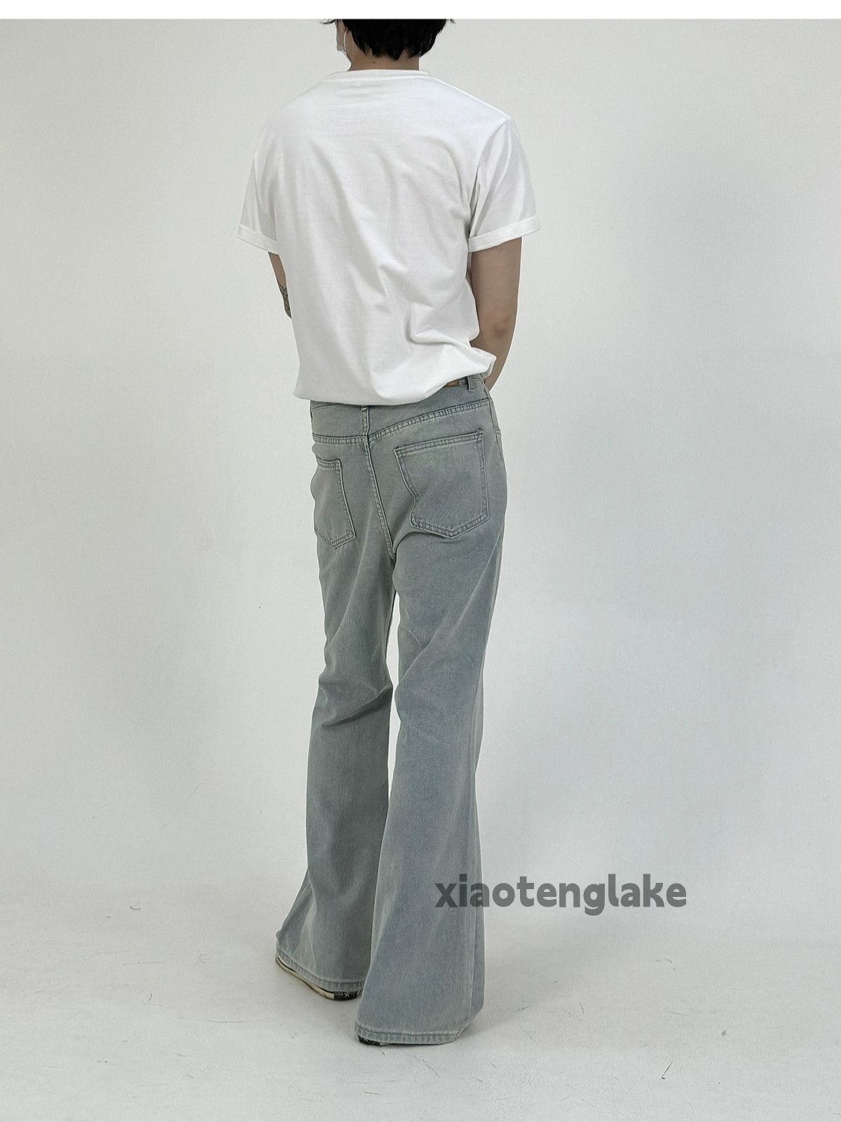 Jean × Vintage washed faded cleanfit yuppie punk retro disco jeans Size US 30 / EU 46 - 3 Thumbnail