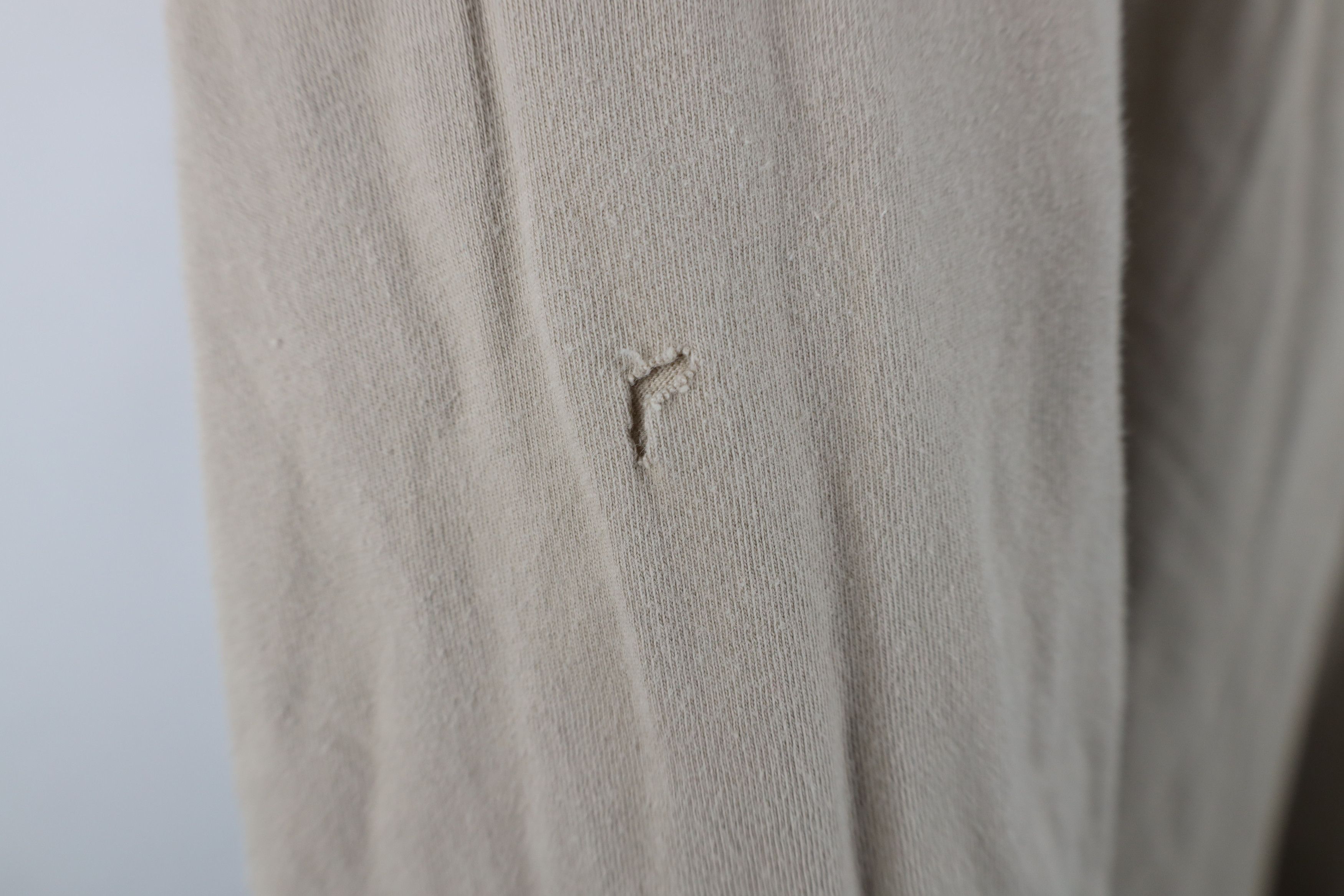Vintage Vintage 90s Streetwear Long Sleeve T-Shirt Beige Cotton Size US XXL / EU 58 / 5 - 7 Thumbnail
