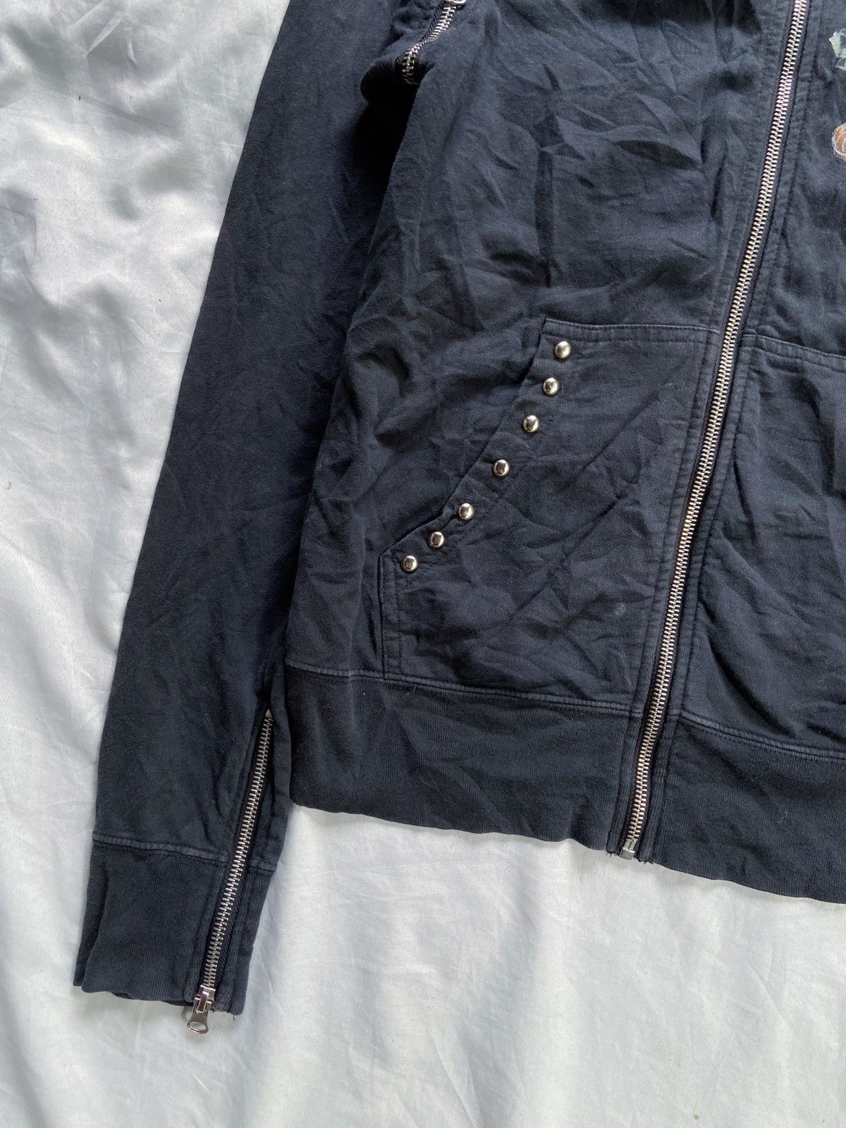 Beauty Beast LEVIS MULTI ZIPPER PUNK SUN FADED STYLE ZIP HOODIE Size US S / EU 44-46 / 1 - 7 Thumbnail