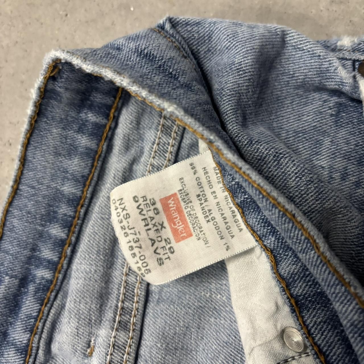 Japanese Brand × Vintage Crazy Vintage Y2K/2000s Grunge Light Wash Denim Jeans! Size US 36 / EU 52 - 8 Thumbnail
