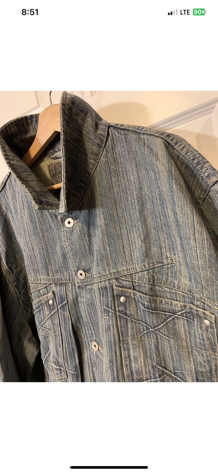Marithe + Francois Girbaud Vintage Girbaud mens sz XXL denim jacket blue button up rare Size US XXL / EU 58 / 5 - 1 Thumbnail