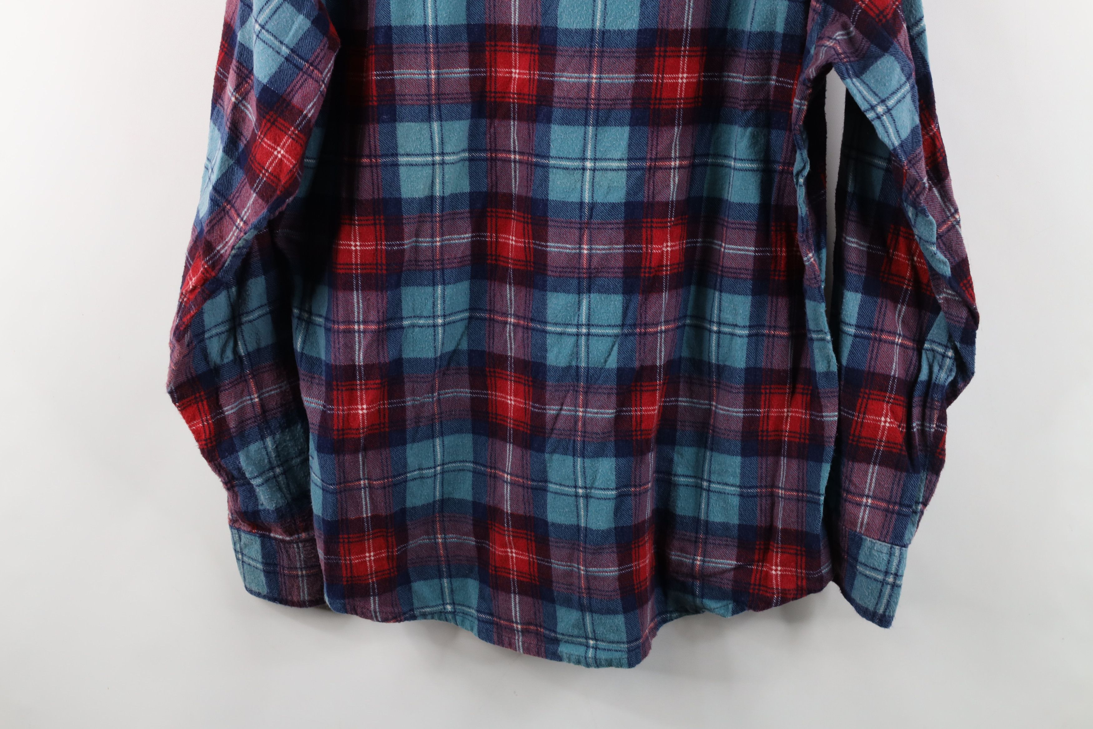 Vintage Vintage 70s Streetwear Flannel Collared Button Shirt Plaid Size US L / EU 52-54 / 3 - 10 Thumbnail