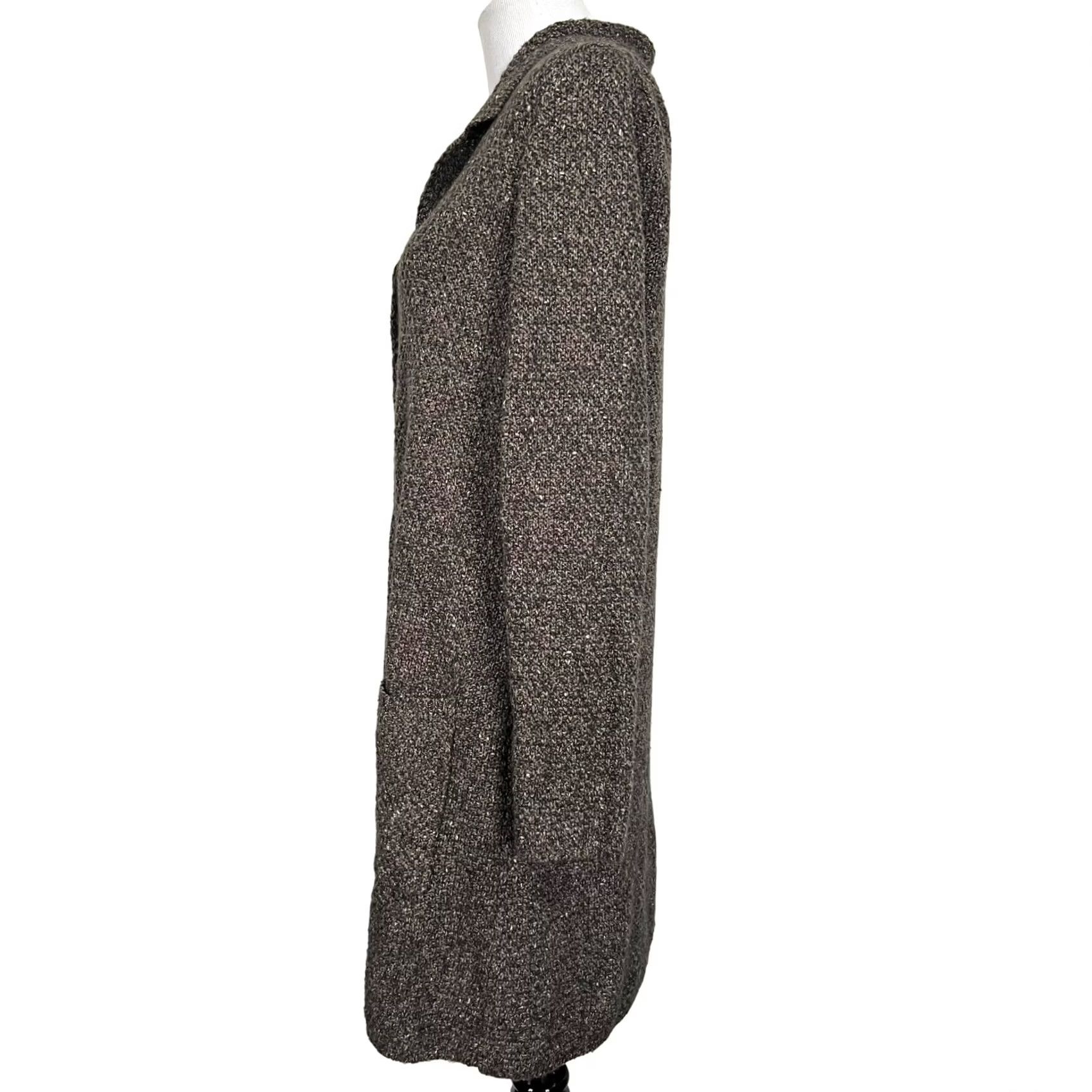 J. Jill J.Jill Cardigan Sweater Boucle Duster Brown Cotton Blend Women’s S Cardigan Cozy Winter Wool Blend (Note: No new info; only rearranged) Size S / US 4 / IT 40 - 5 Thumbnail