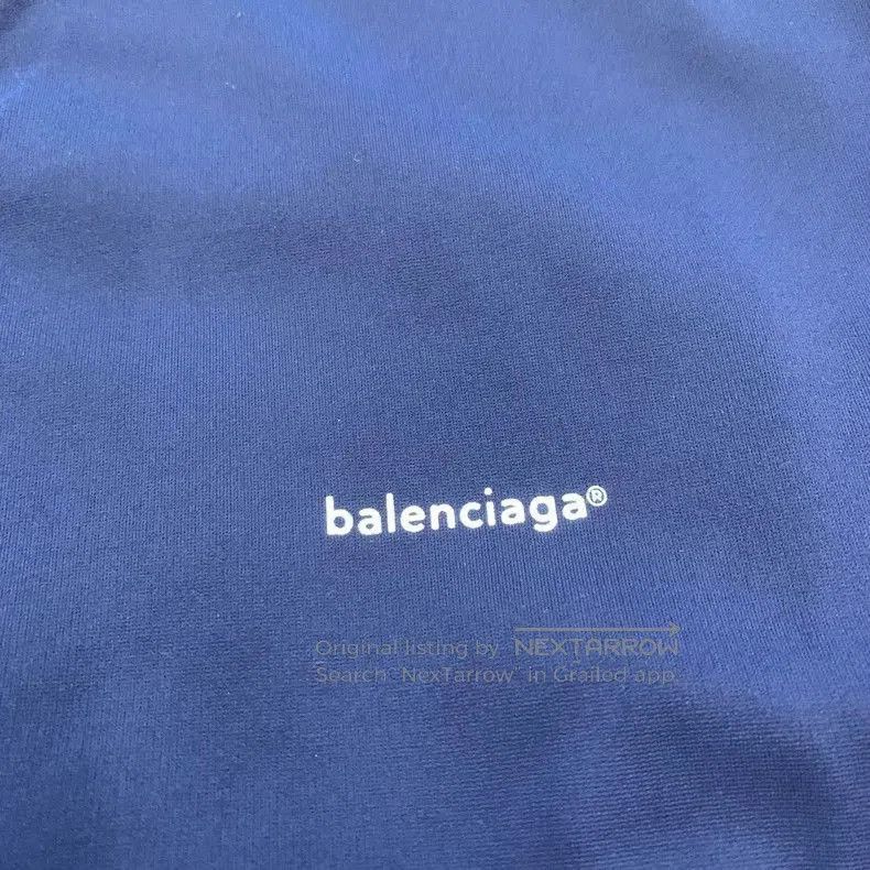 Balenciaga Balenciaga Blue Small Logo Jacket. Size US XL / EU 56 / 4 - 5 Thumbnail