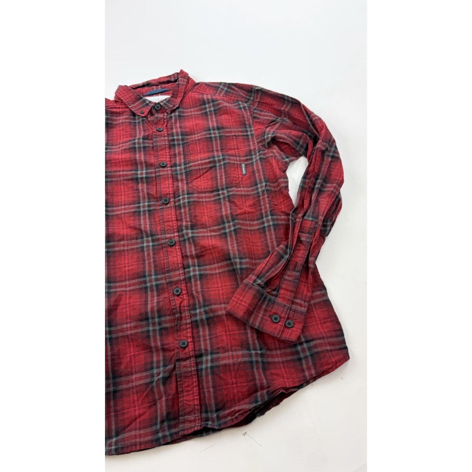 Vintage COLUMBIA Red Plaid Flannel Shirt Mens Small Long Sleeve Button Down Outdoor Casual Size US S / EU 44-46 / 1 - 2 Thumbnail