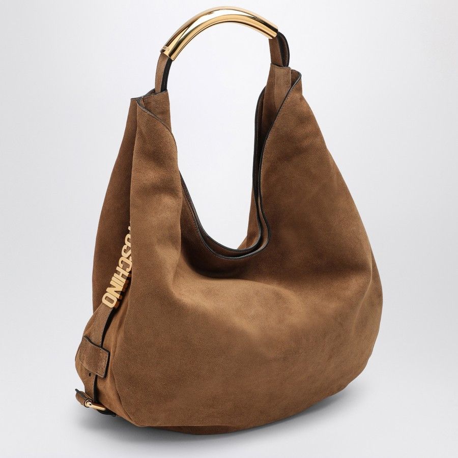 Moschino o1d2blof0924 Size: OS / Suede Shoulder Bag in Brown Size ONE SIZE - 2 Thumbnail