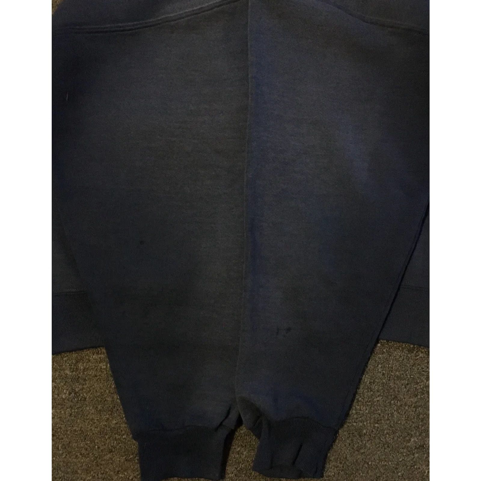 Russell Athletic VINTAGE Russell Athletic Hoodie M Navy Blue Distressed Cardigan Zip Up Sweatshirt 90s Punk Rock Urban USA Mens Size US M / EU 48-50 / 2 - 7 Thumbnail