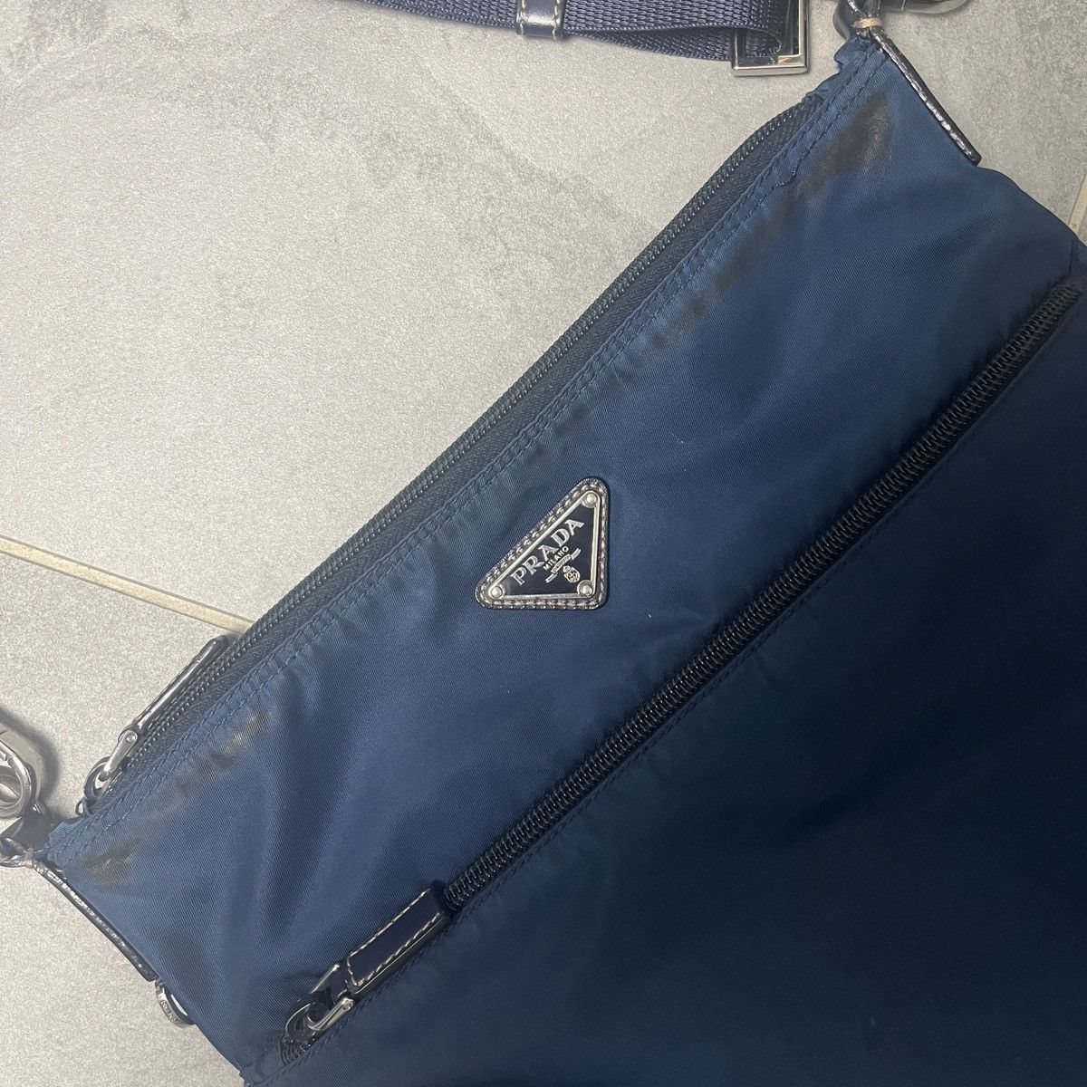 Prada Prada Nylon Messenger Bag - Shoulder Bag Size ONE SIZE - 4 Thumbnail