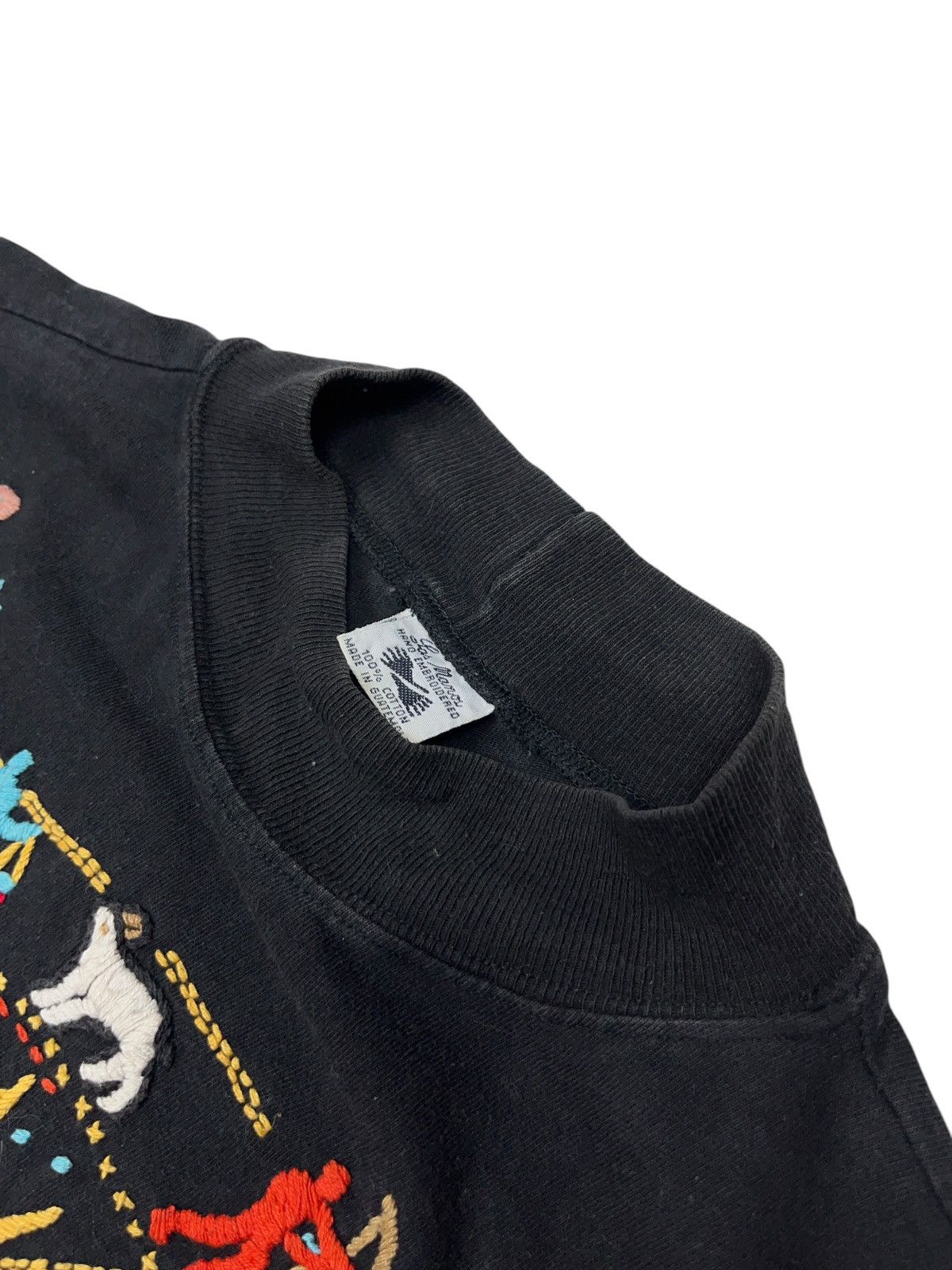 Vintage Vintage Zodiac Signs Horoscope Hand Embroidery Long Sleeve Size US L / EU 52-54 / 3 - 3 Thumbnail