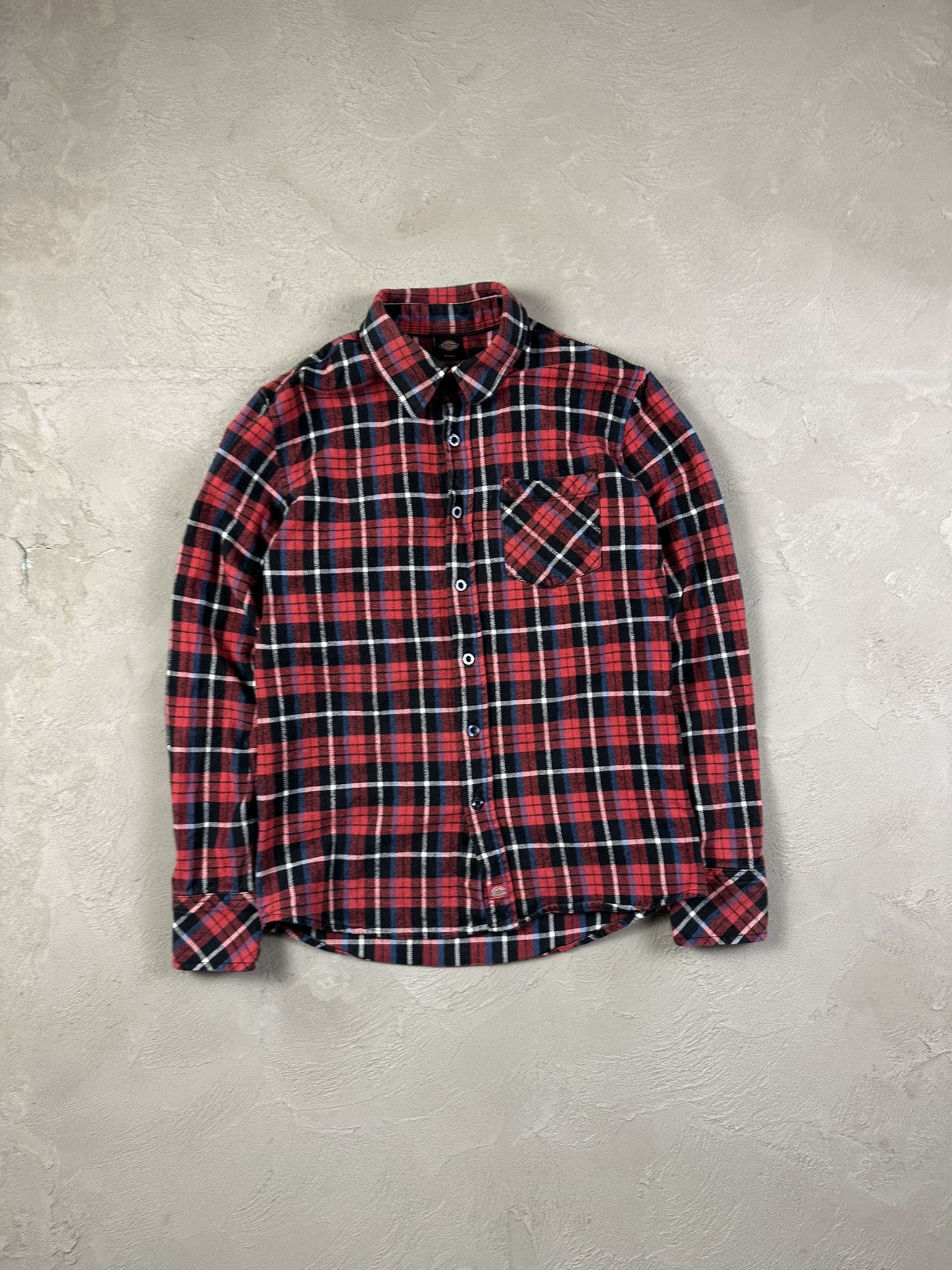 Dickies Vintage Y2k Dickies Flannel Checked Button Up Shirt Size US S / EU 44-46 / 1 - 1 Thumbnail