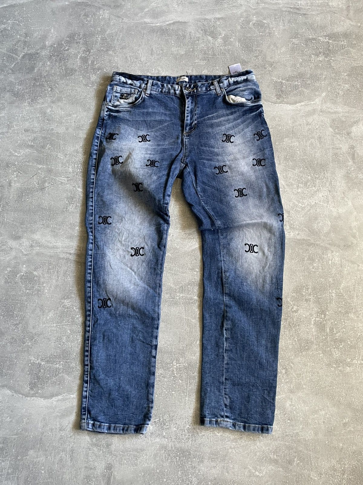 Celine Celine Paris Jeans Monogramm denim pants old money Size 33" - 2 Thumbnail