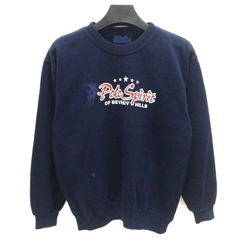 Beverly Hills Polo Club × Vintage Polo Spirit Of Belivery Hills Spell Out Sweatshirt Size US M / EU 48-50 / 2 - 1 Thumbnail