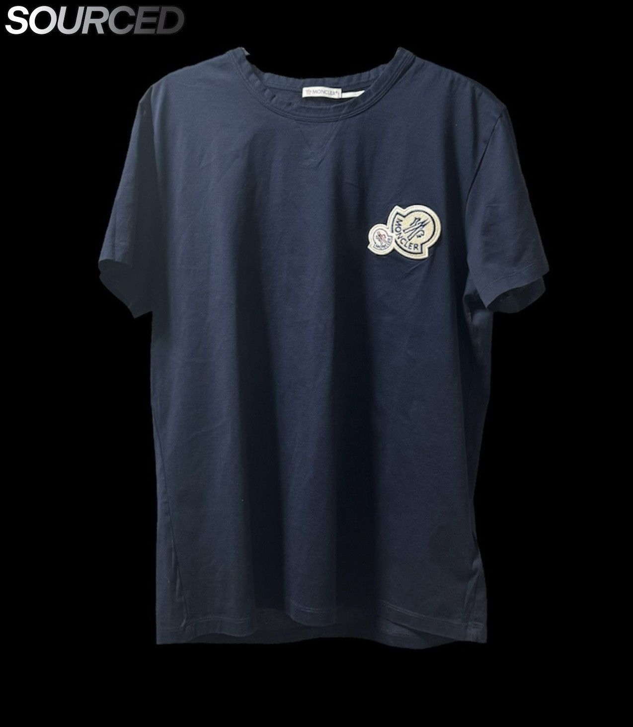 Moncler MONCLER Logo T Shirt Navy | Grailed