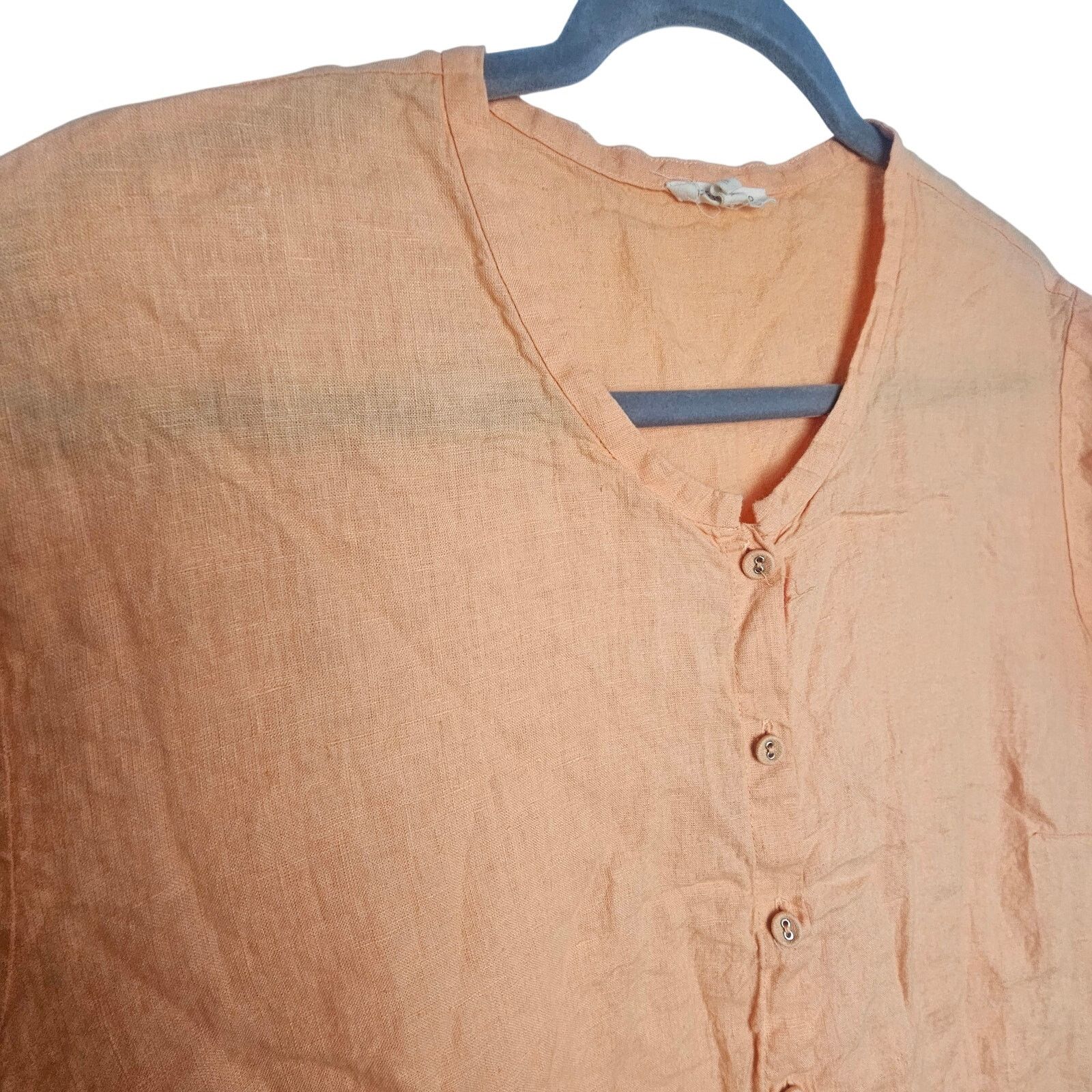 Eileen Fisher Eileen Fisher Womens Irish Linen Tunic 1X Lagenlook Resort Size XL / US 12-14 / IT 48-50 - 5 Thumbnail