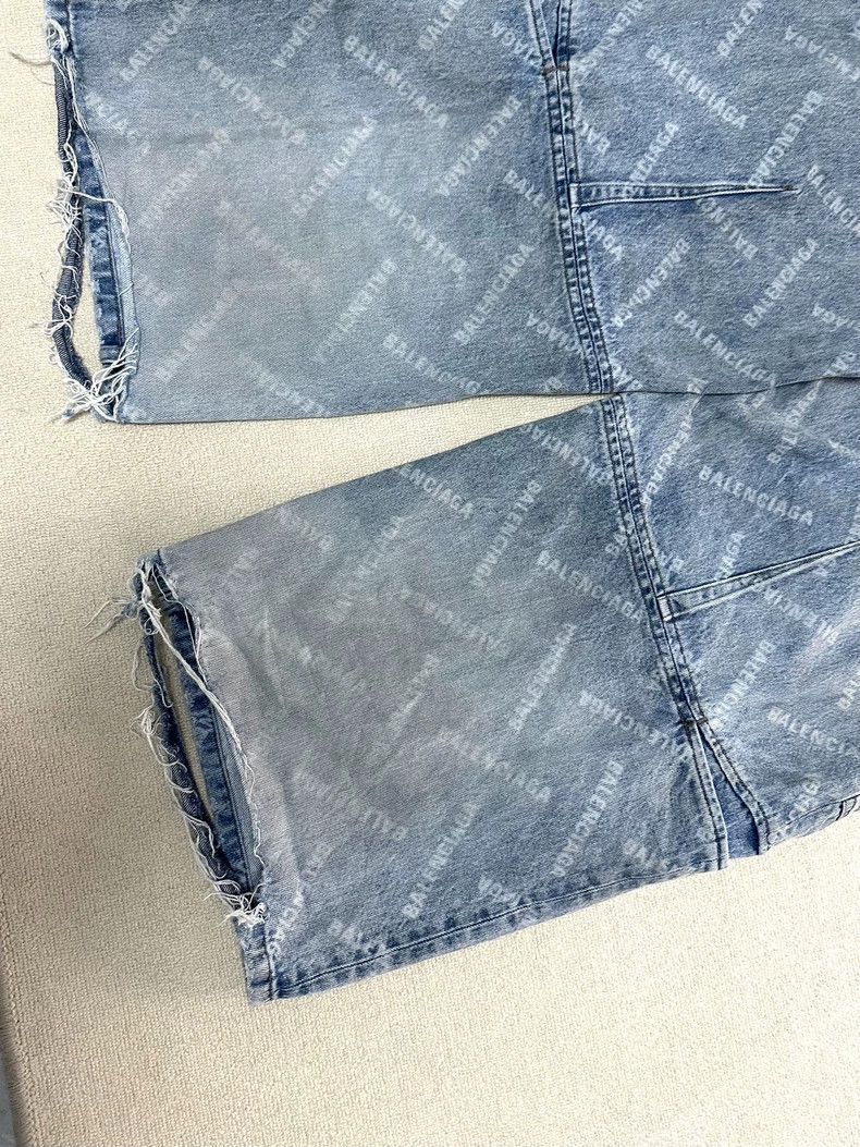 Balenciaga Balenciaga size s 24 SS bullet screen cargo full print logg Size US 30 / EU 46 - 5 Thumbnail