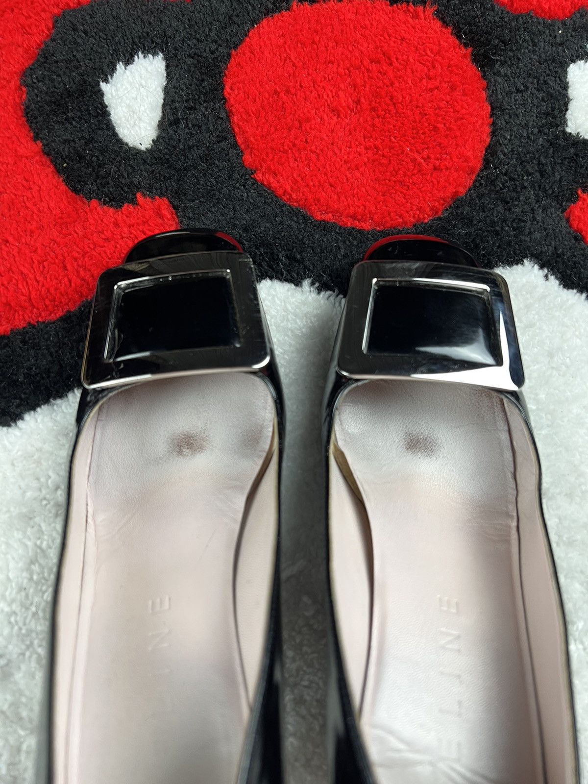 Celine Vintage Celine Luxury Italy Leather Black Pumps Y2K Heels Size US 6 / IT 36 - 13 Thumbnail