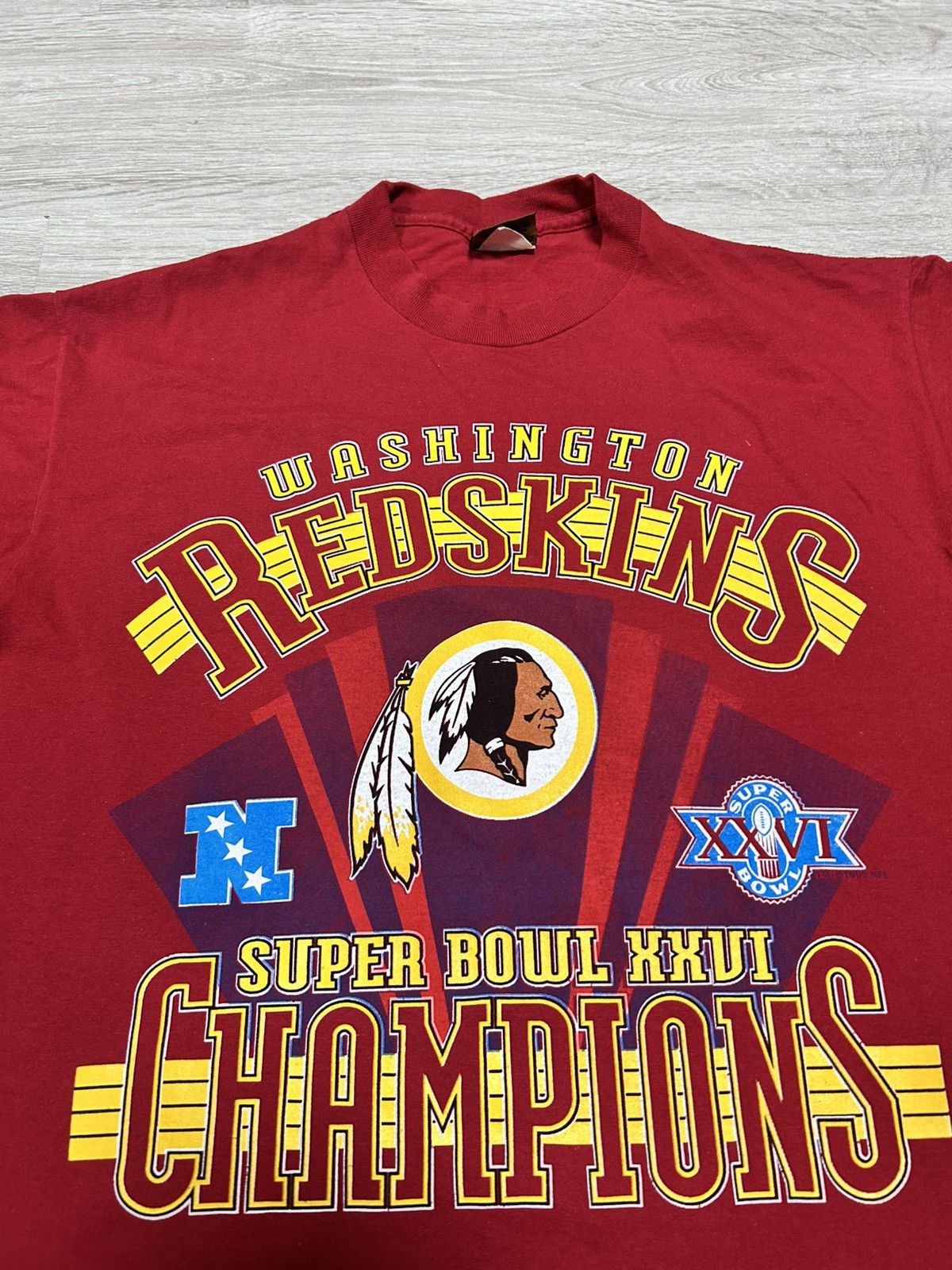 NFL Vintage 1992 Washington Redskins Commanders Super Bowl 26 Size US L / EU 52-54 / 3 - 2 Thumbnail