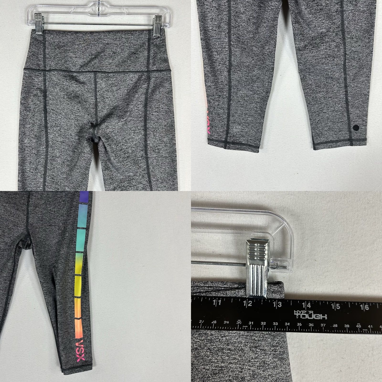 Victoria's Secret VSX Victoria’s Secret Sport Capri Leggings Womens Small Gray Drawstring Capri Sports Size 28" / US 6 / IT 42 - 8 Thumbnail