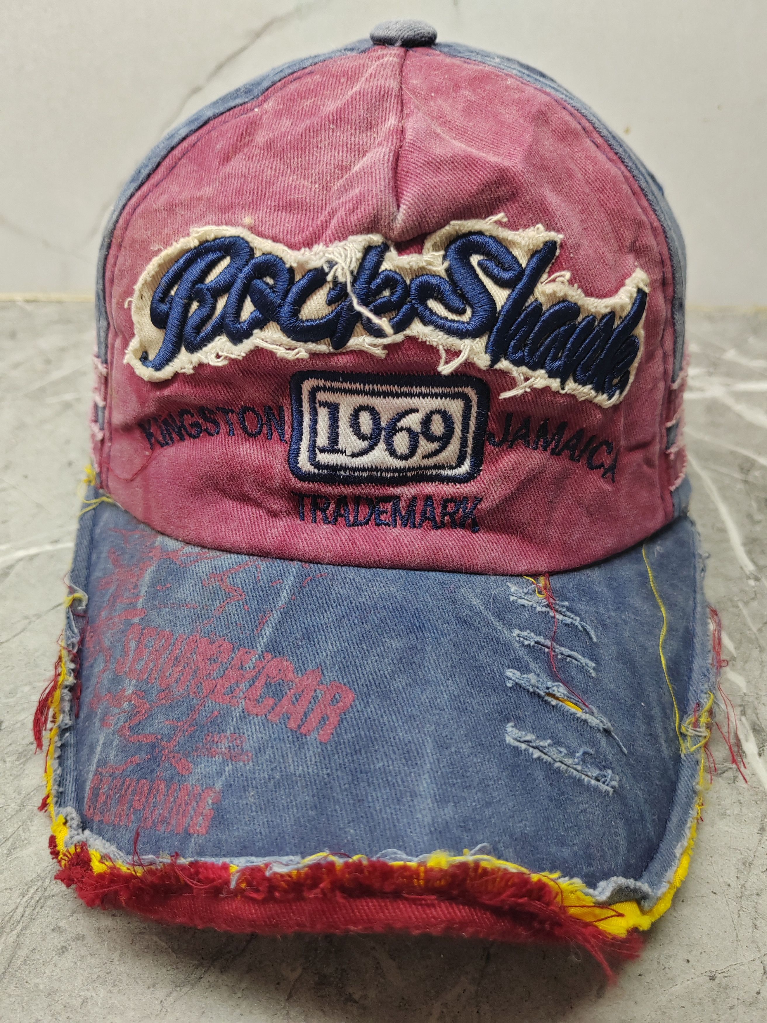 Japanese Brand Vintage Rock Shank 1969 Distressed Style Cap Hat Size ONE SIZE - 2 Thumbnail