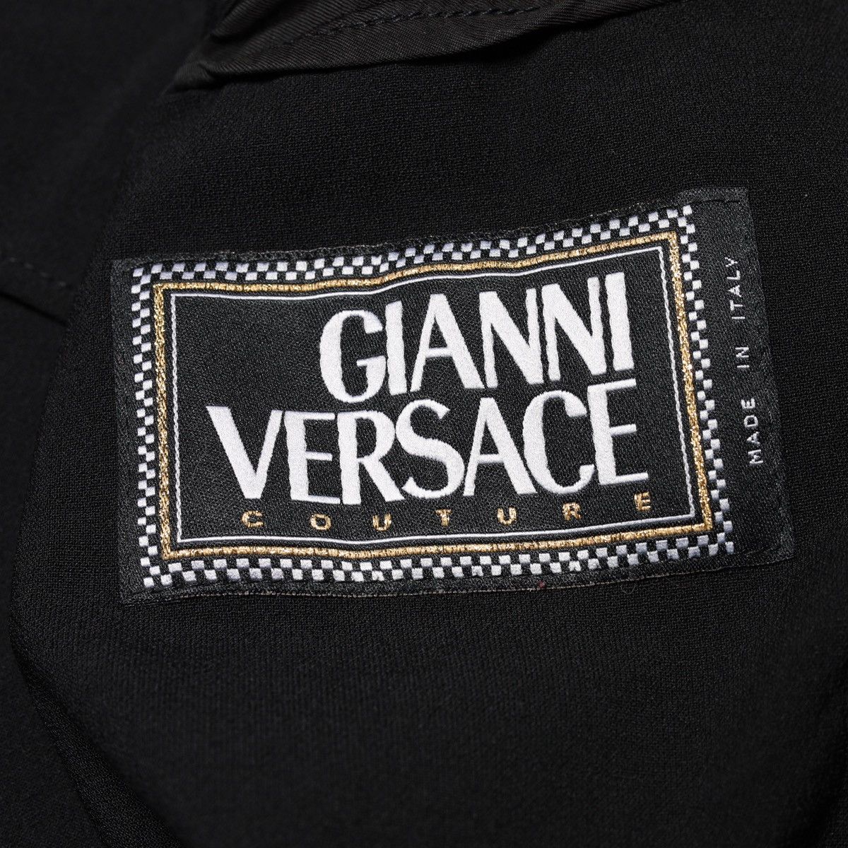 Versace 80s Gianni Versace Couture Vintage Black Light Coat Trench Size US XL / EU 56 / 4 - 14 Thumbnail