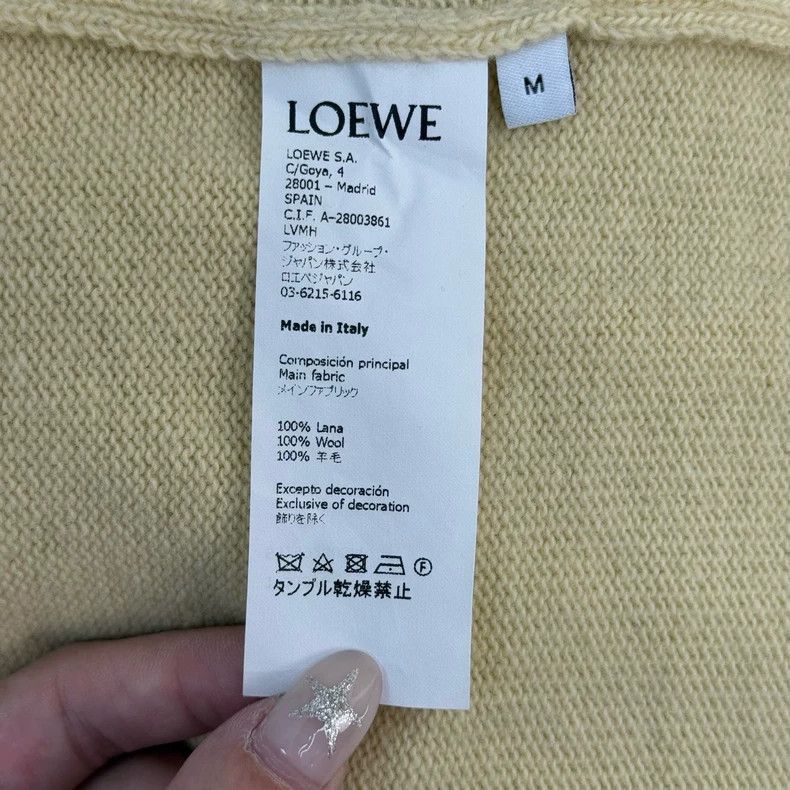 Loewe LOEWE White embroidered logo wool sweater Size M / US 6-8 / IT 42-44 - 6 Thumbnail