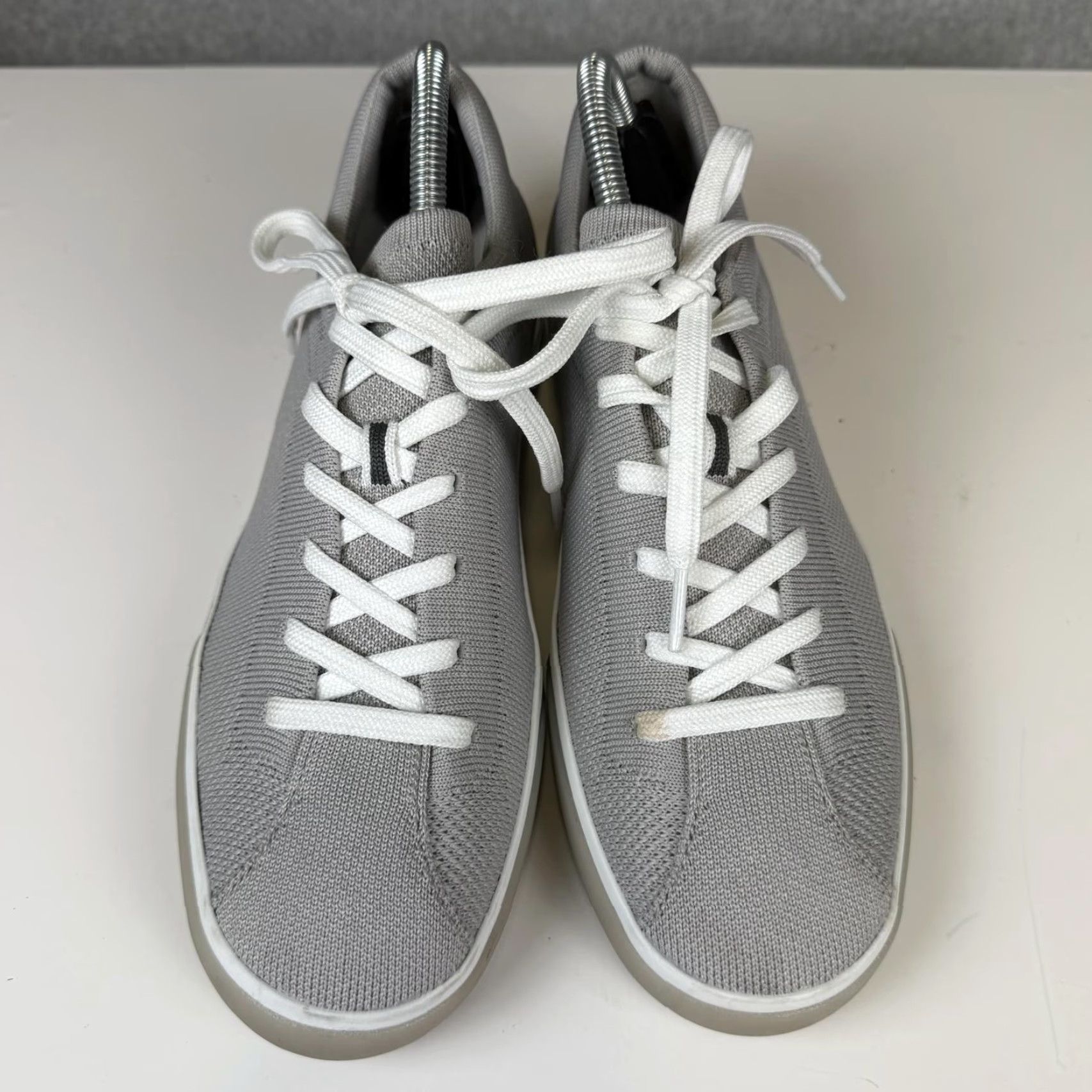 Vintage Rothys Shoes Womens 10 The Lace Up Sneakers Gray Knit Lace Up Low Top Comfort Sneakers Women's 10 Gray Athletic Sneaker Size L / US 10 / IT 46 - 3 Thumbnail
