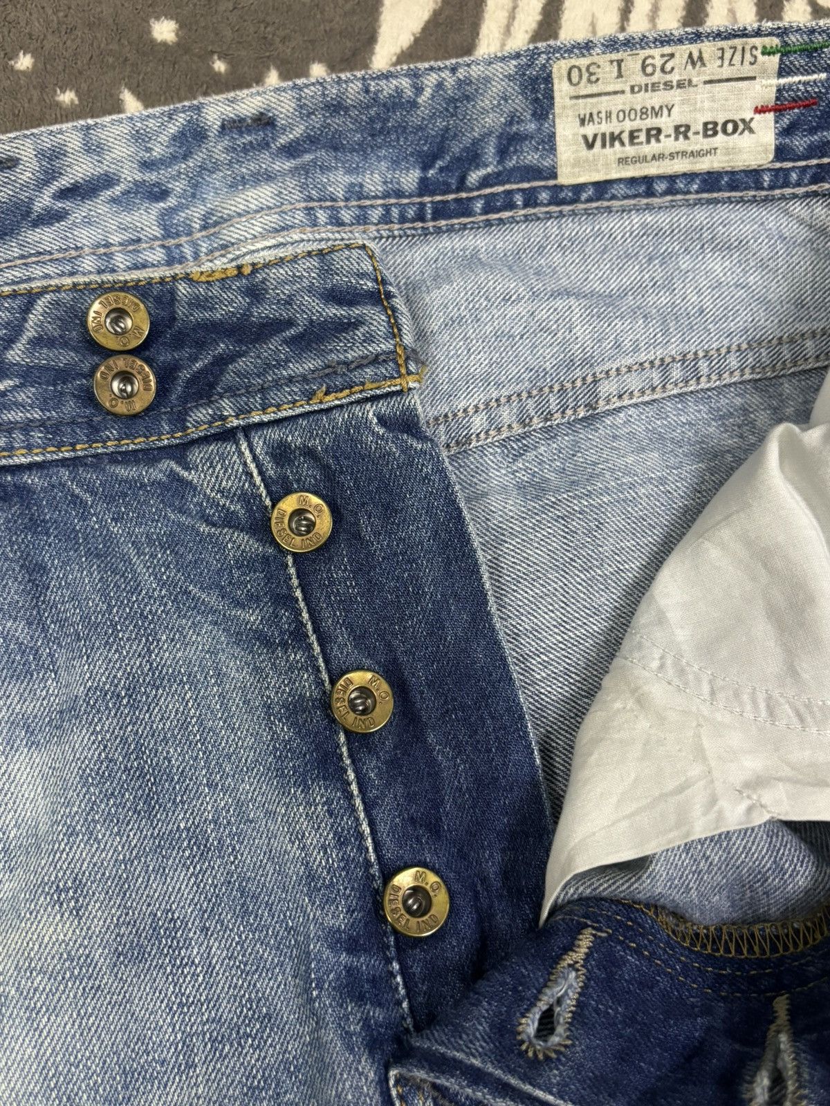 Diesel Vintage Diesel Viker-R-Box Dirty New Age Mud Wash Jeans Size US 32 / EU 48 - 17 Thumbnail
