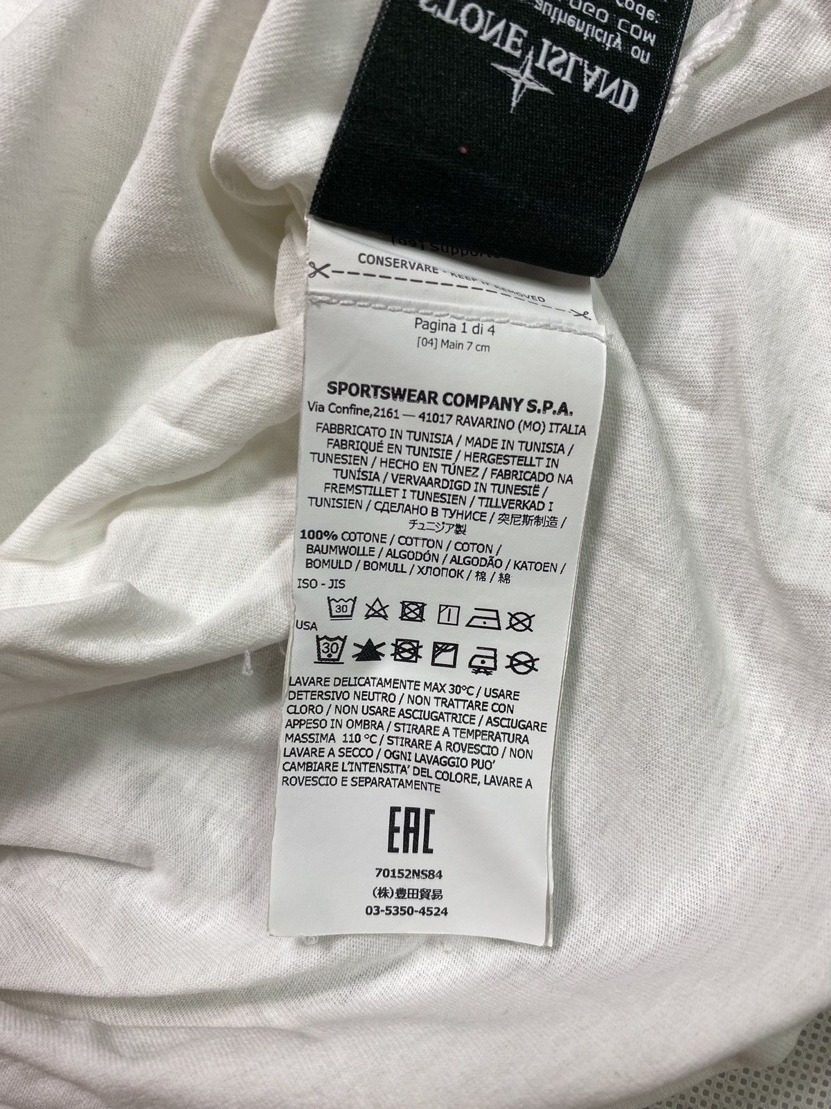 Stone Island Stone Island SI white tee tshirt drip drill streetwear Size US L / EU 52-54 / 3 - 6 Thumbnail