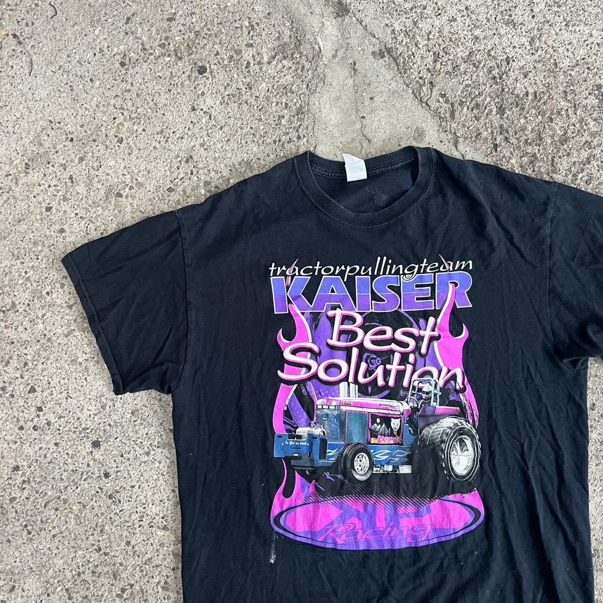 NASCAR × Vintage Crazy Vintage Essential Y2K Tractor Pulling Racing Tee Shirt Size US M / EU 48-50 / 2 - 3 Thumbnail