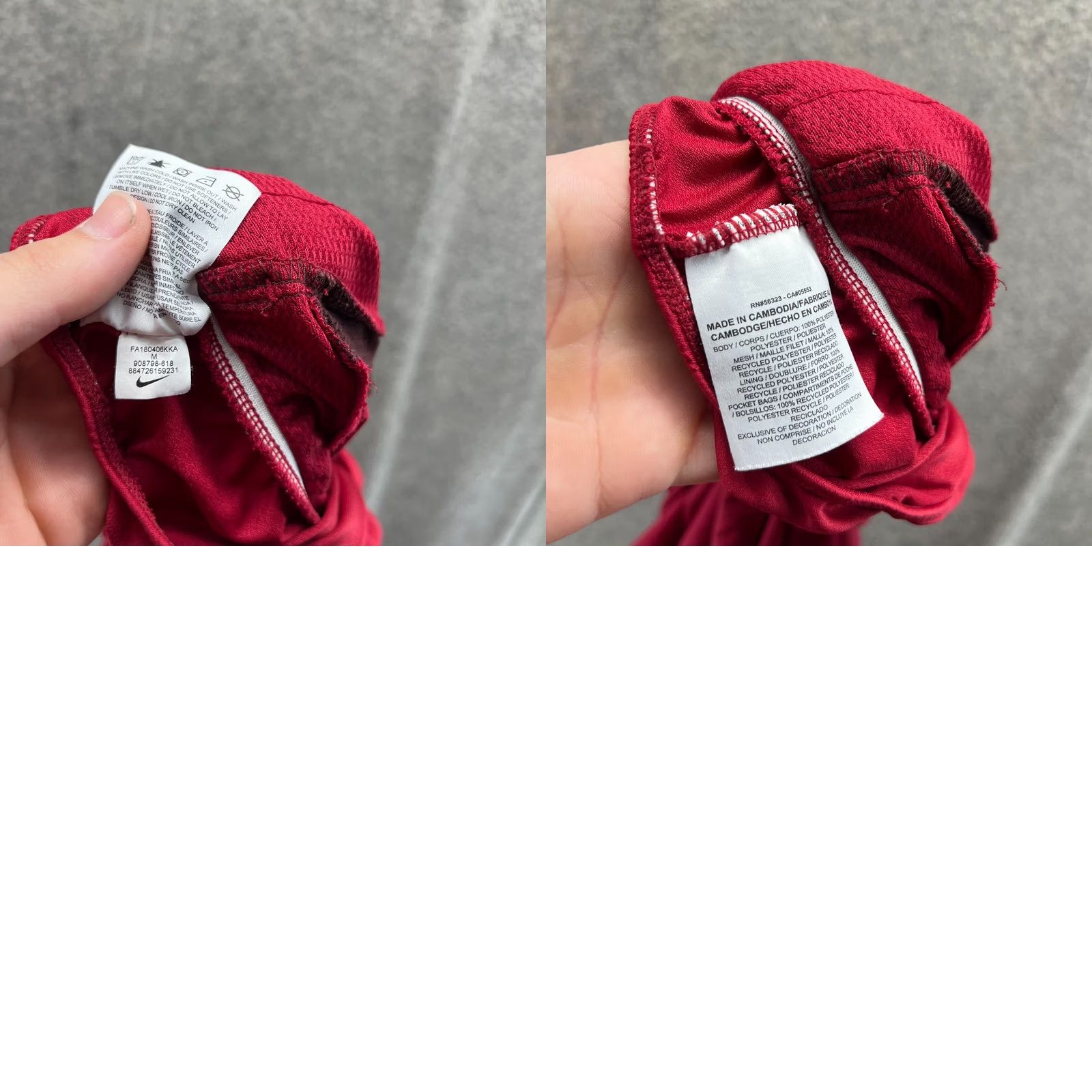 Nike Nike Shorts Men Medium Adult Red Running Polyester Dri Fit Challenger Swoosh Size US 31 - 9 Thumbnail