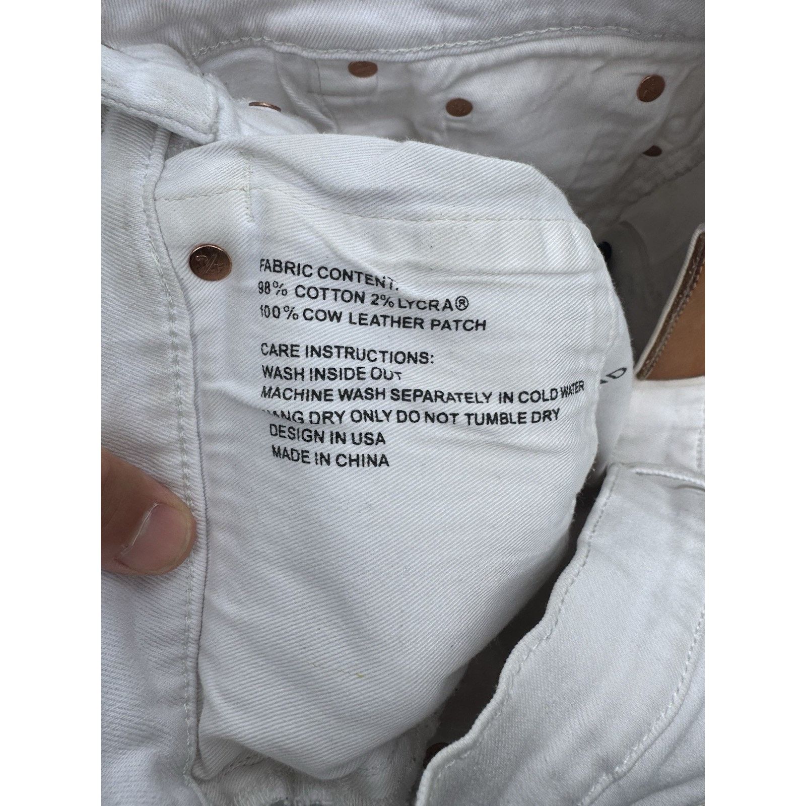 Purple Purple Brand Jeans White Size 31 Slim Fit LowRiseWithSlimLeg Size US 31 - 9 Thumbnail