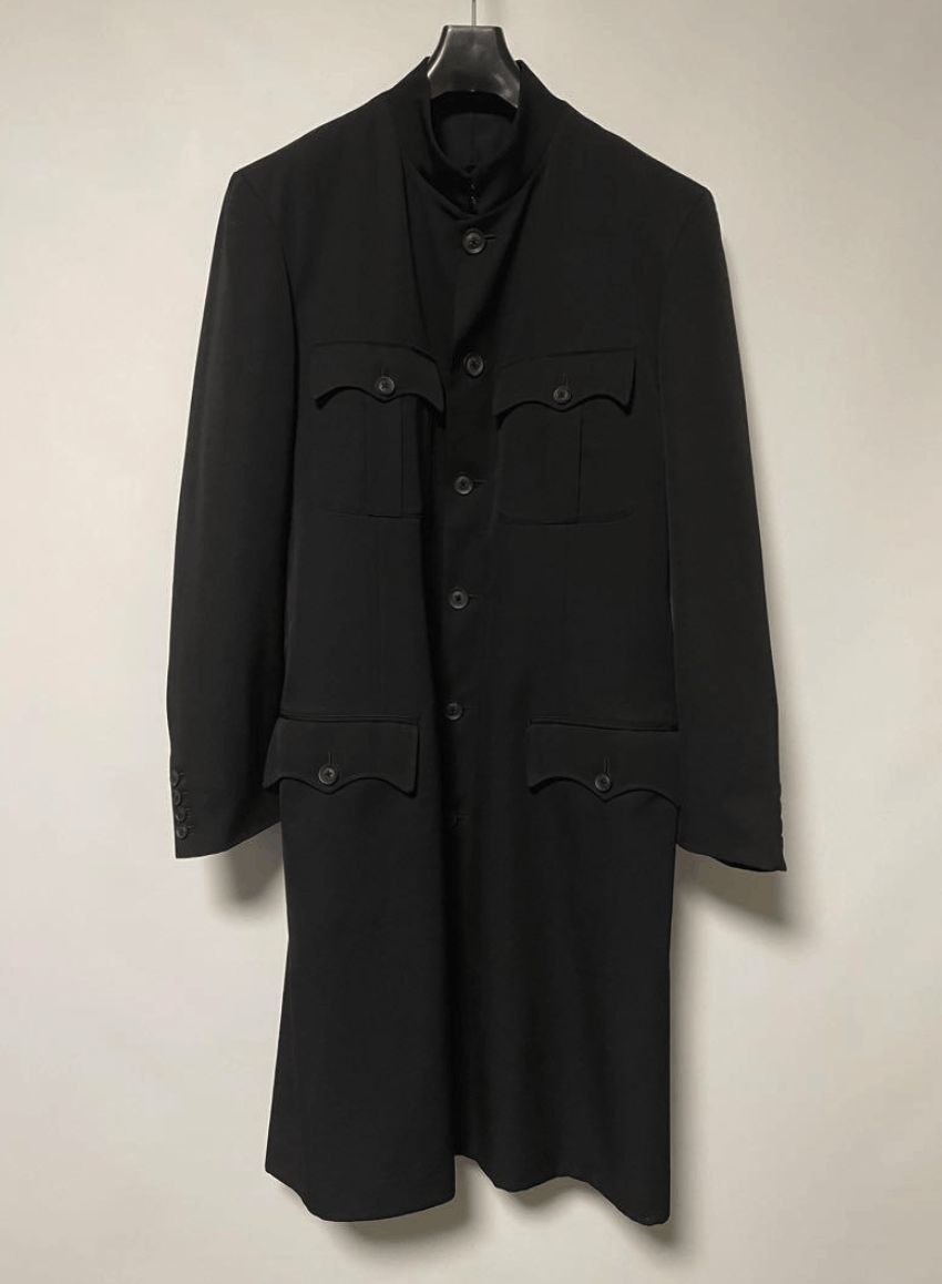 Yohji Yamamoto Pour Homme - W/Gabardine Military Long Jacket