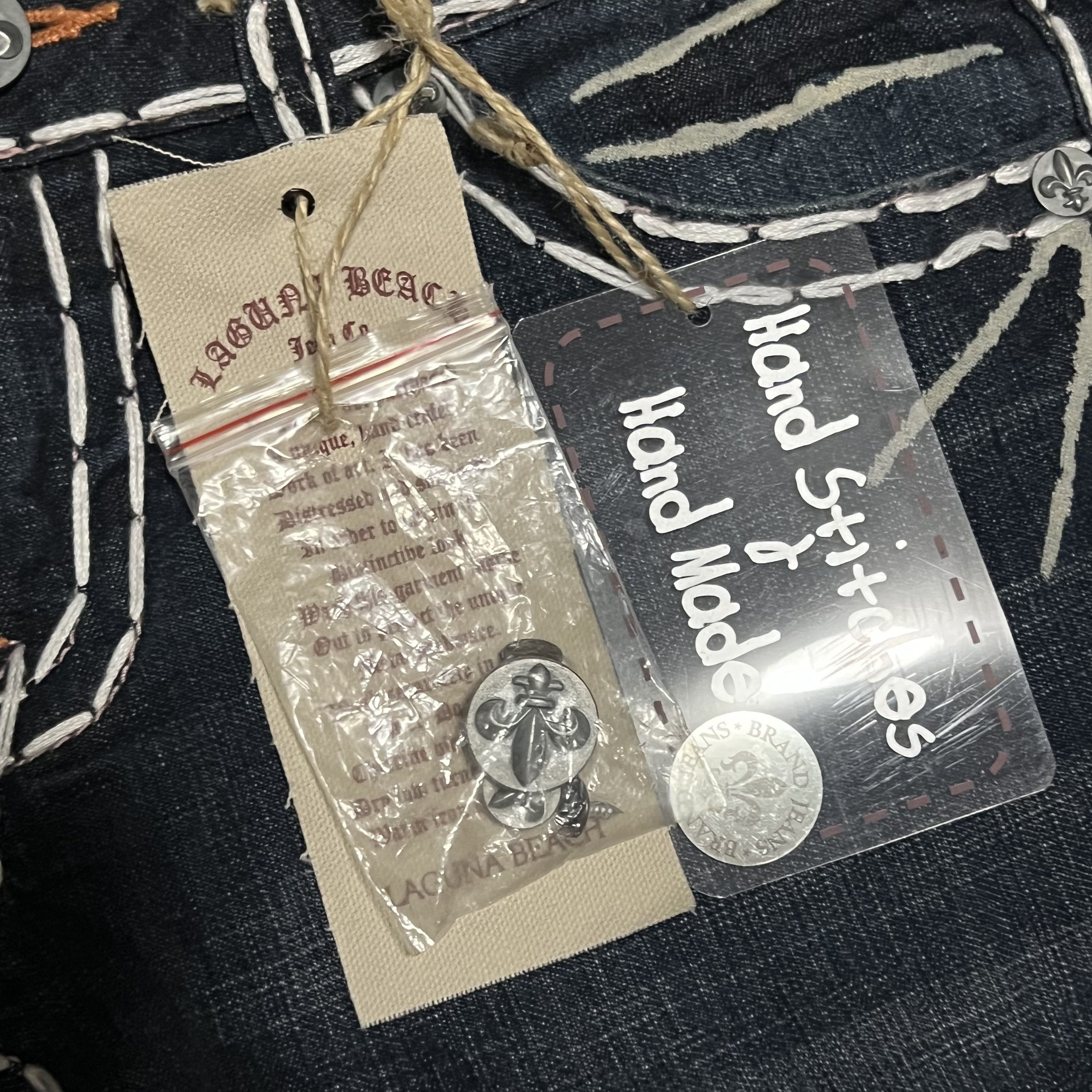 Ed Hardy × Miss Me × True Religion Vintage NWT Laguna Beach Straight Jeans Size 28x28 Y2K Size 28" / US 6 / IT 42 - 8 Thumbnail