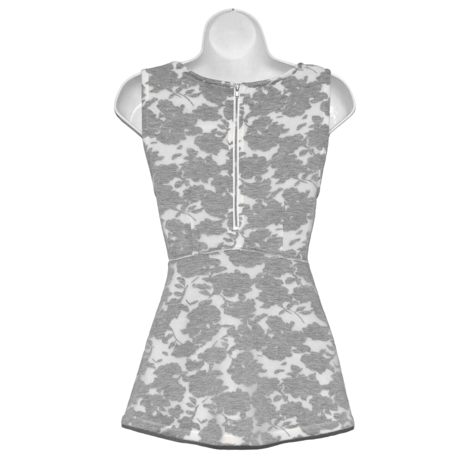 Anthropologie NWT AKEMI + KIN ANTHROPOLOGIE Gray Scuba Peplum Top Sz S $88 Size S / US 4 / IT 40 - 6 Thumbnail