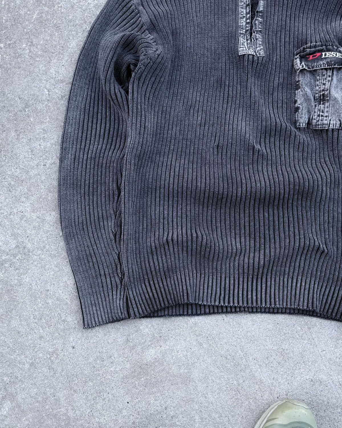 Diesel × Vintage Vintage Diesel y2k streetwear rare avantgarde sweater Size US XL / EU 56 / 4 - 2 Thumbnail