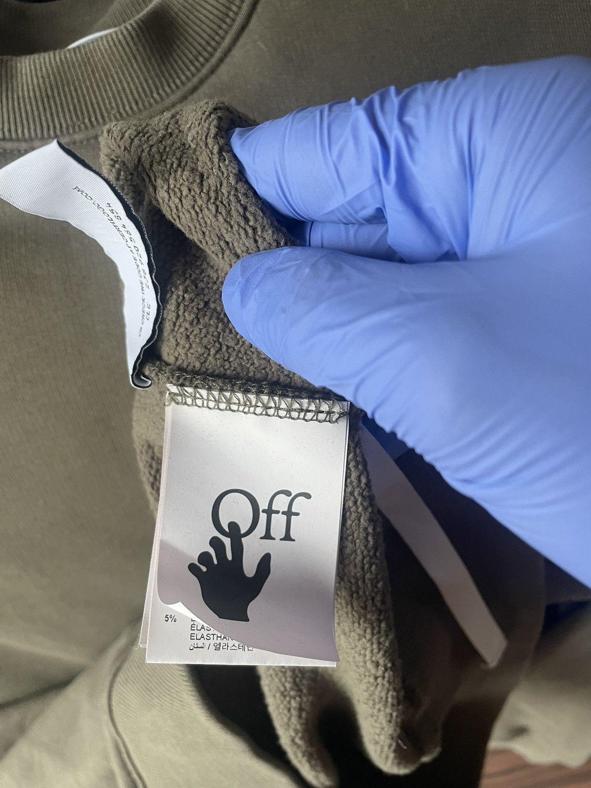 Off-White Dark Green Crewneck by Off-White Size US M / EU 48-50 / 2 - 4 Thumbnail
