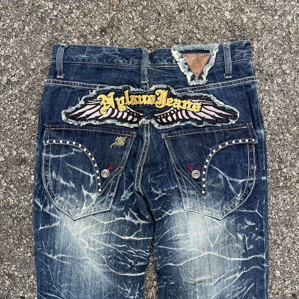 Number (N)ine Flare Jeans Nylaus Japanese Brand Boot Cut Distressed Denim Size US 30 / EU 46 - 2 Thumbnail