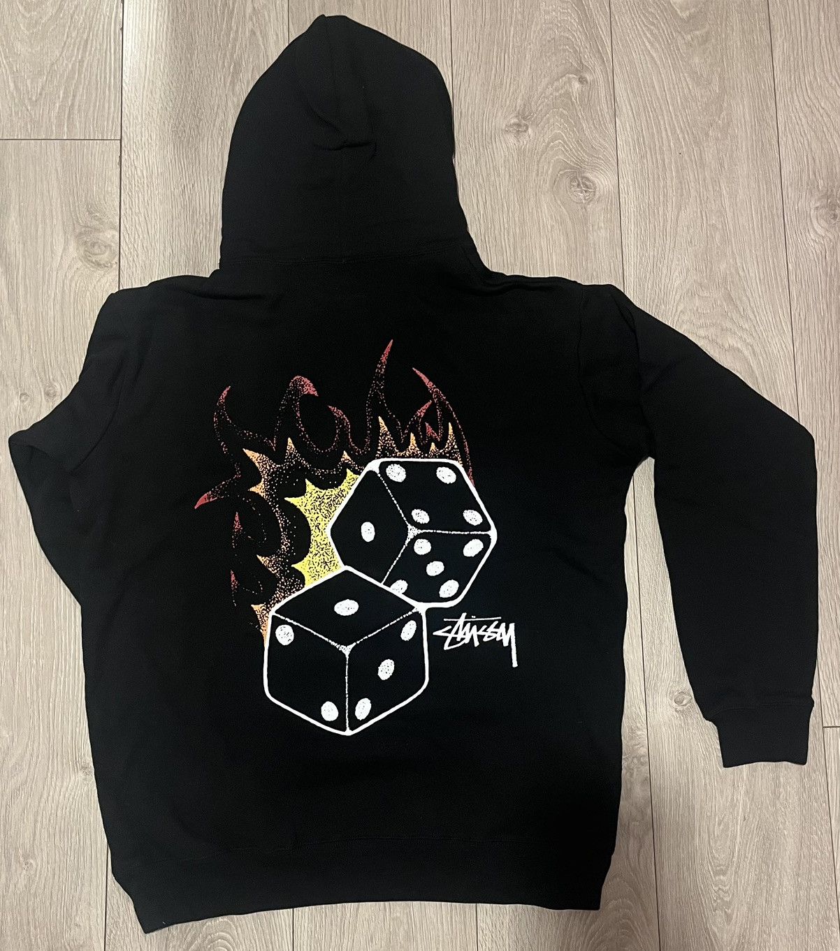 Stussy Stussy Fire Dice Black Hoodie Australia Exclusive Rare Size US M / EU 48-50 / 2 - 2 Thumbnail