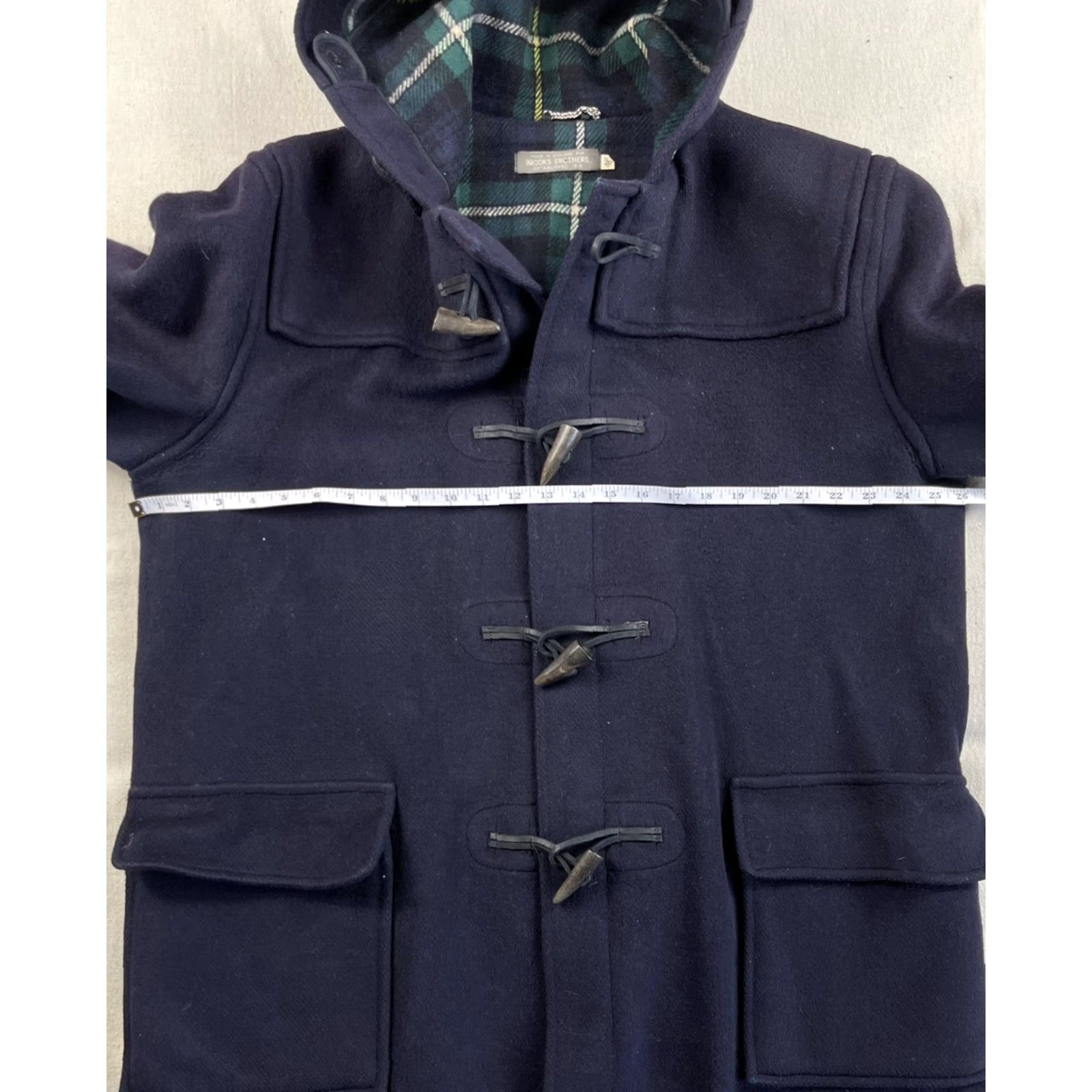 Brooks Brothers VINTAGE Brooks Brothers Wool Coat Loden Overcoat 80s Heavyweight Mens Blue Size 46 Size US S / EU 44-46 / 1 - 5 Thumbnail