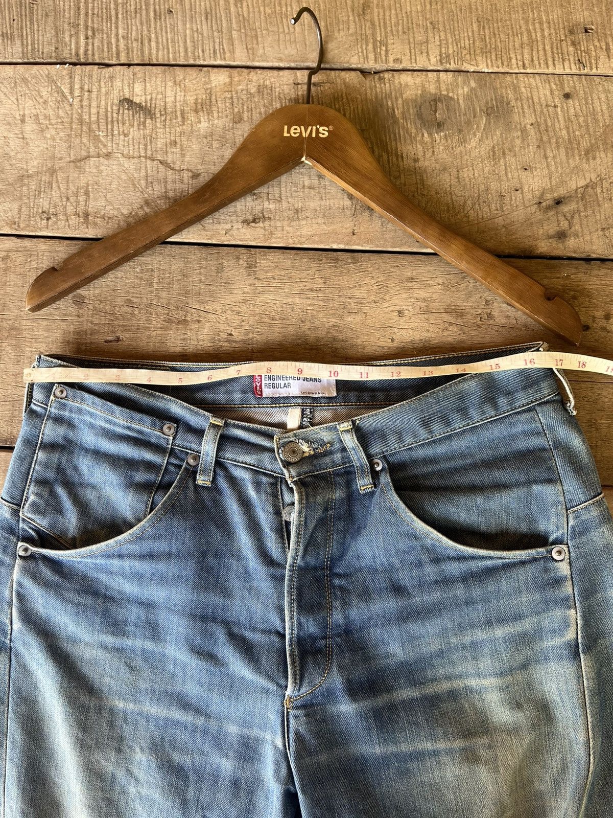 Vintage Thrashed faded Levi's Engineered grunge Distressed Size US 33 - 13 Thumbnail