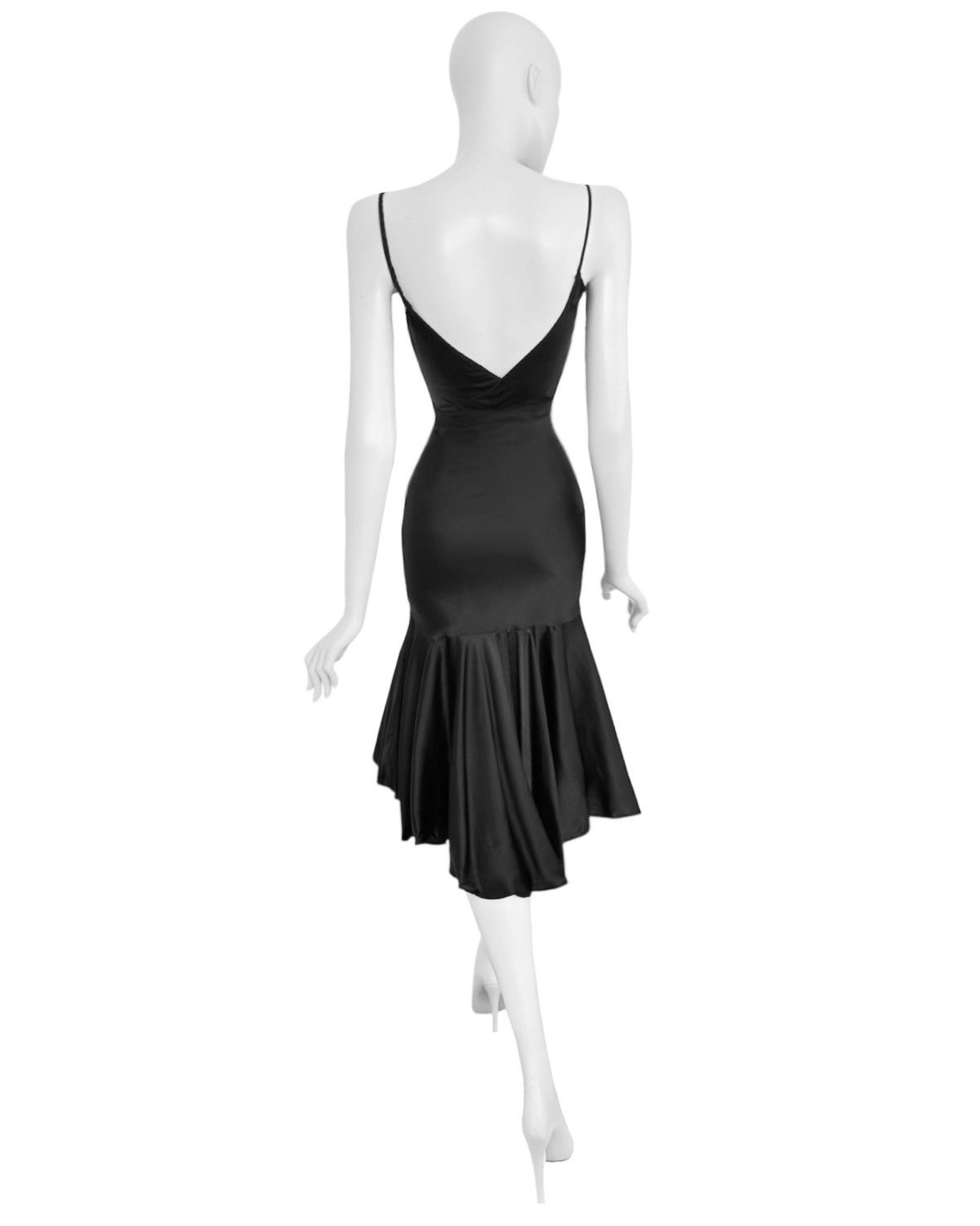 Roberto Cavalli Roberto Cavalli 2004 black silk dress Size S / US 4 / IT 40 - 2 Thumbnail