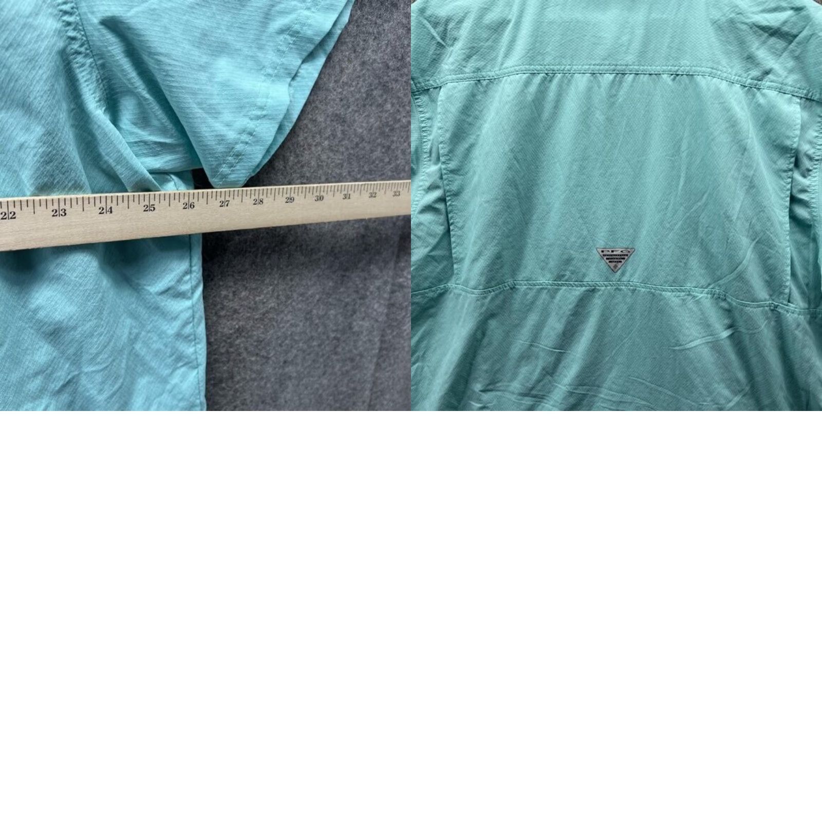 Vintage Columbia Shirt Men 2XL Mint Blue Button-Down Short Sleeve Vintage All Seasons Casual Preppy PFG Vacation Size US XXL / EU 58 / 5 - 9 Thumbnail