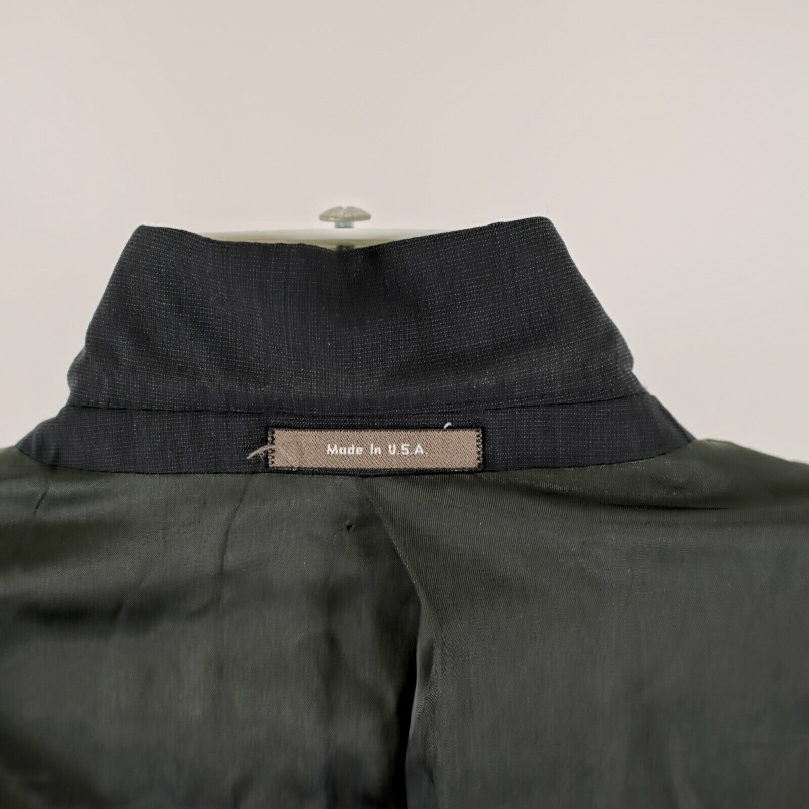 Calvin Klein Calvin Klein Wool Blue Birdseye 3 Button Sport Coat 42R Size 42R - 14 Thumbnail