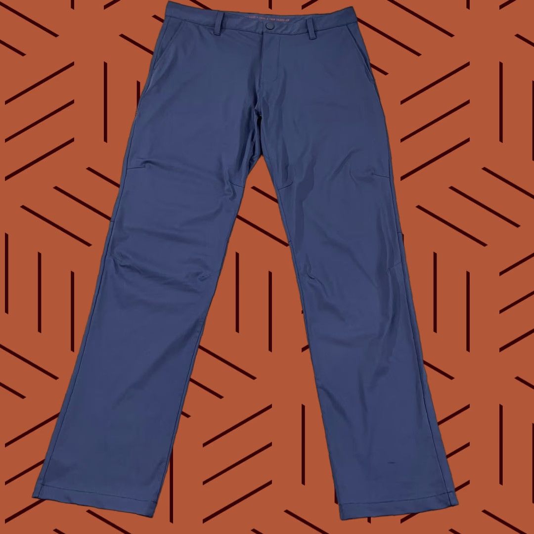 Rhone RHONE Mens 34 x 33 Blue Straight Chino 5-Pocket Pants 100020 Commuter Lifestyle Size US 34 / EU 50 - 1 Thumbnail