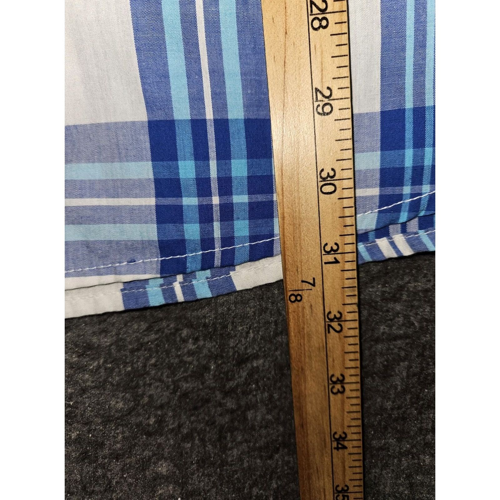 Southpole Southpole Shirt Mens 2XL Slim Blue Plaid Short Sleeve Button Front Pockets Size US XXL / EU 58 / 5 - 4 Thumbnail