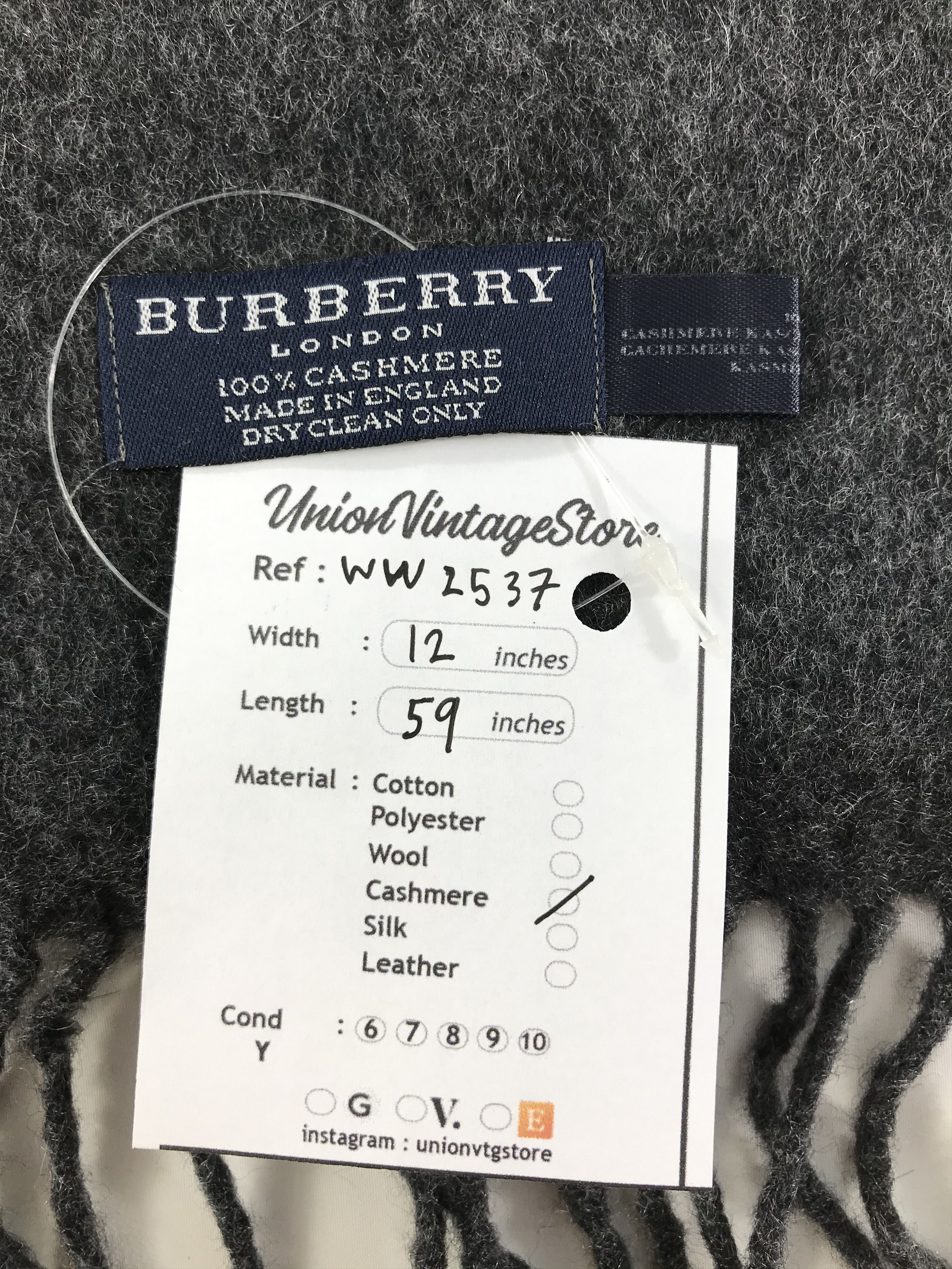 Burberry × Vintage Burberry Scarf / Muffler / Neckwear - WW2537 Size ONE SIZE - 5 Thumbnail