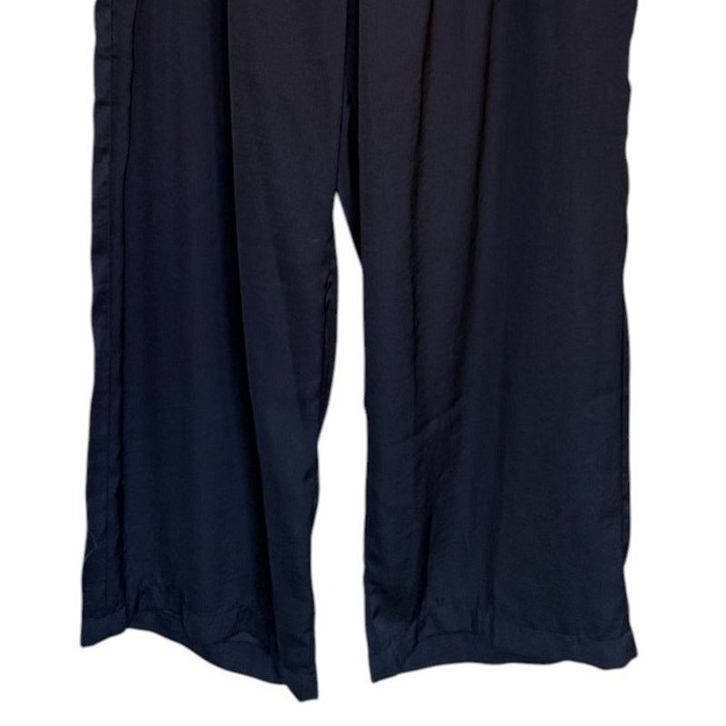 Banana Republic Banana Republic Pants Women X Large Black Wide Leg Pockets Size 37" - 3 Thumbnail