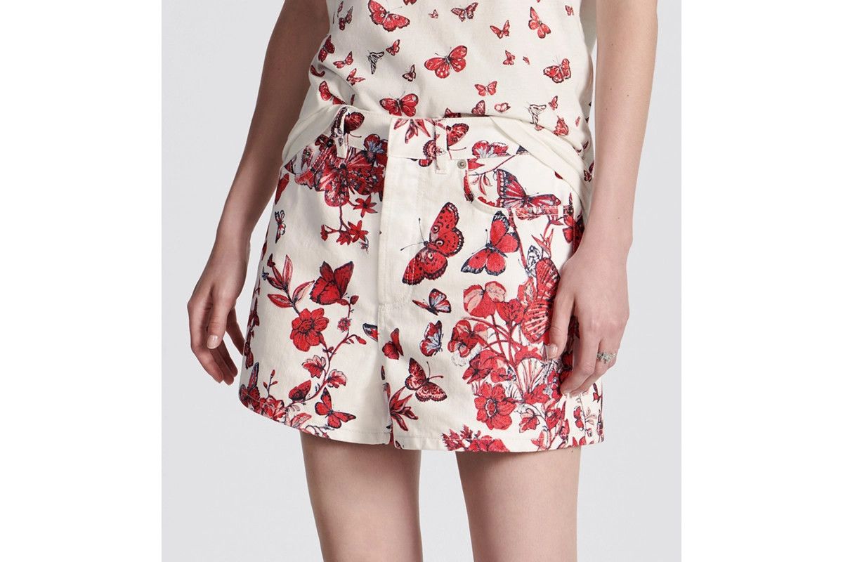 Dior o1bcso1str0225 Shorts in White/Red Size 30" / US 8 / IT 44 - 7 Thumbnail