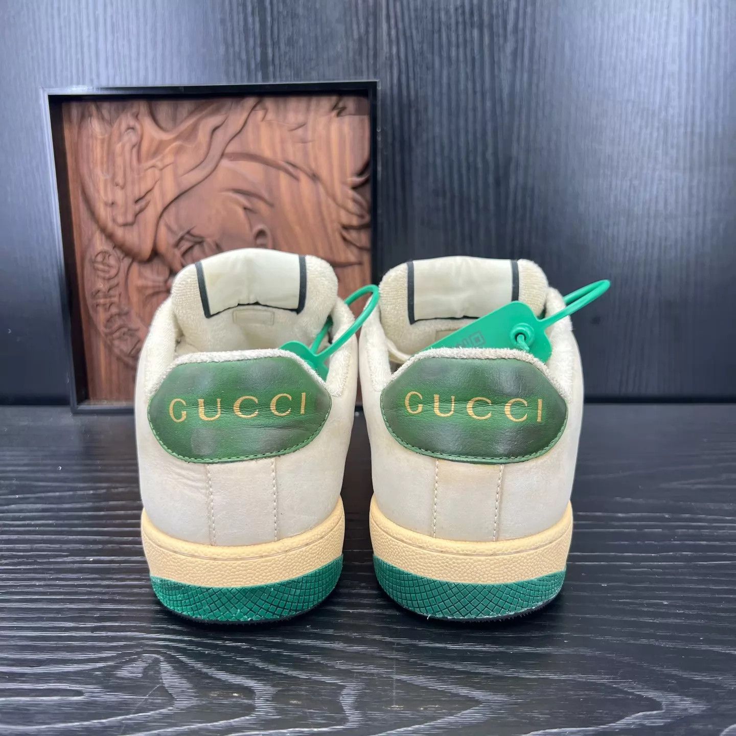 Gucci Gucci Distressed Sneakers Gray-Green Size 5.5/39.5 Size US 6.5 / EU 39-40 - 5 Thumbnail